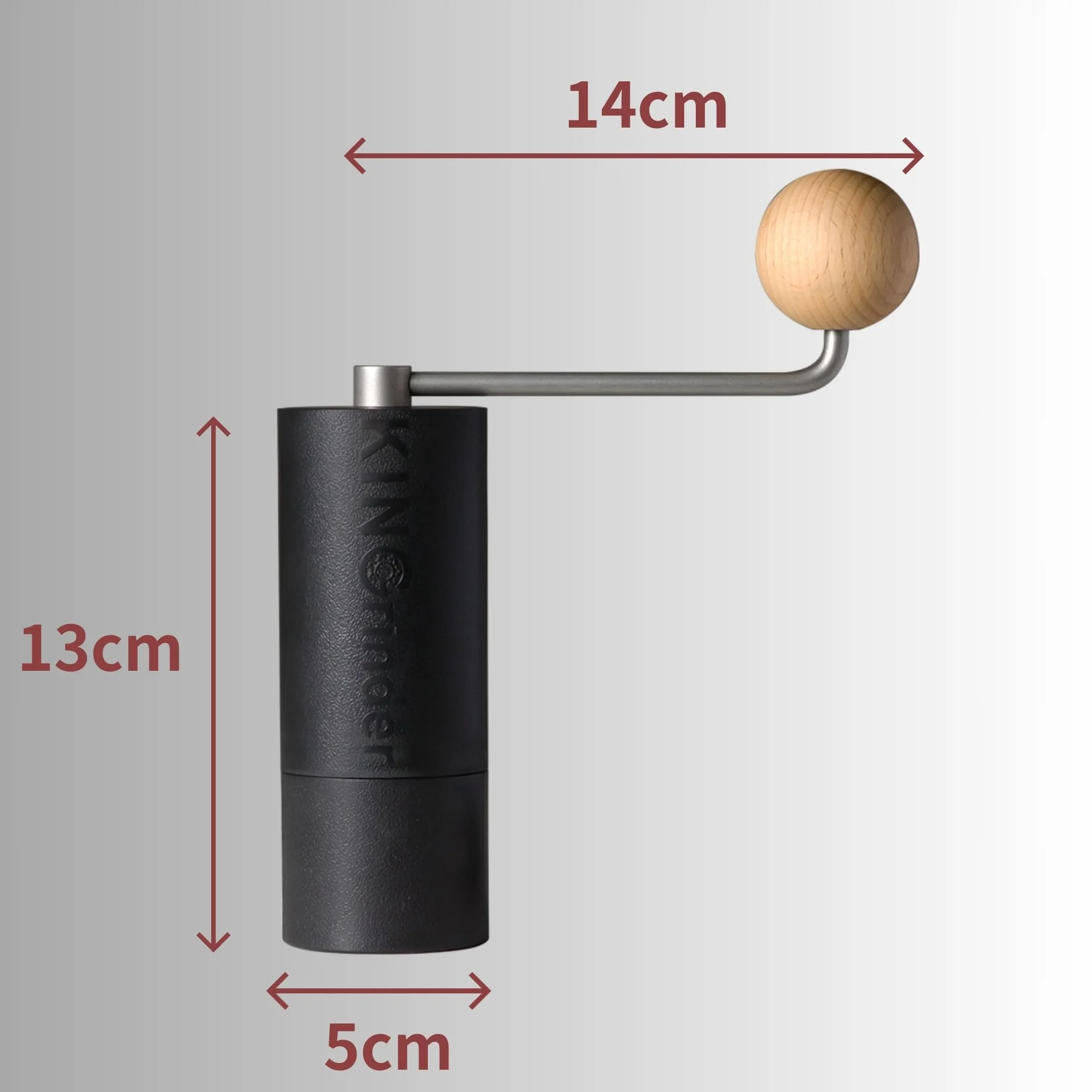 KINGrinder P1 lekki ręczny młynek do kawy do dzbanka Moka, aeropress, French Press, kroplówka ze spójnością montażową, stożkowy młynek ze stali nierdzewnej, pojemność 20g