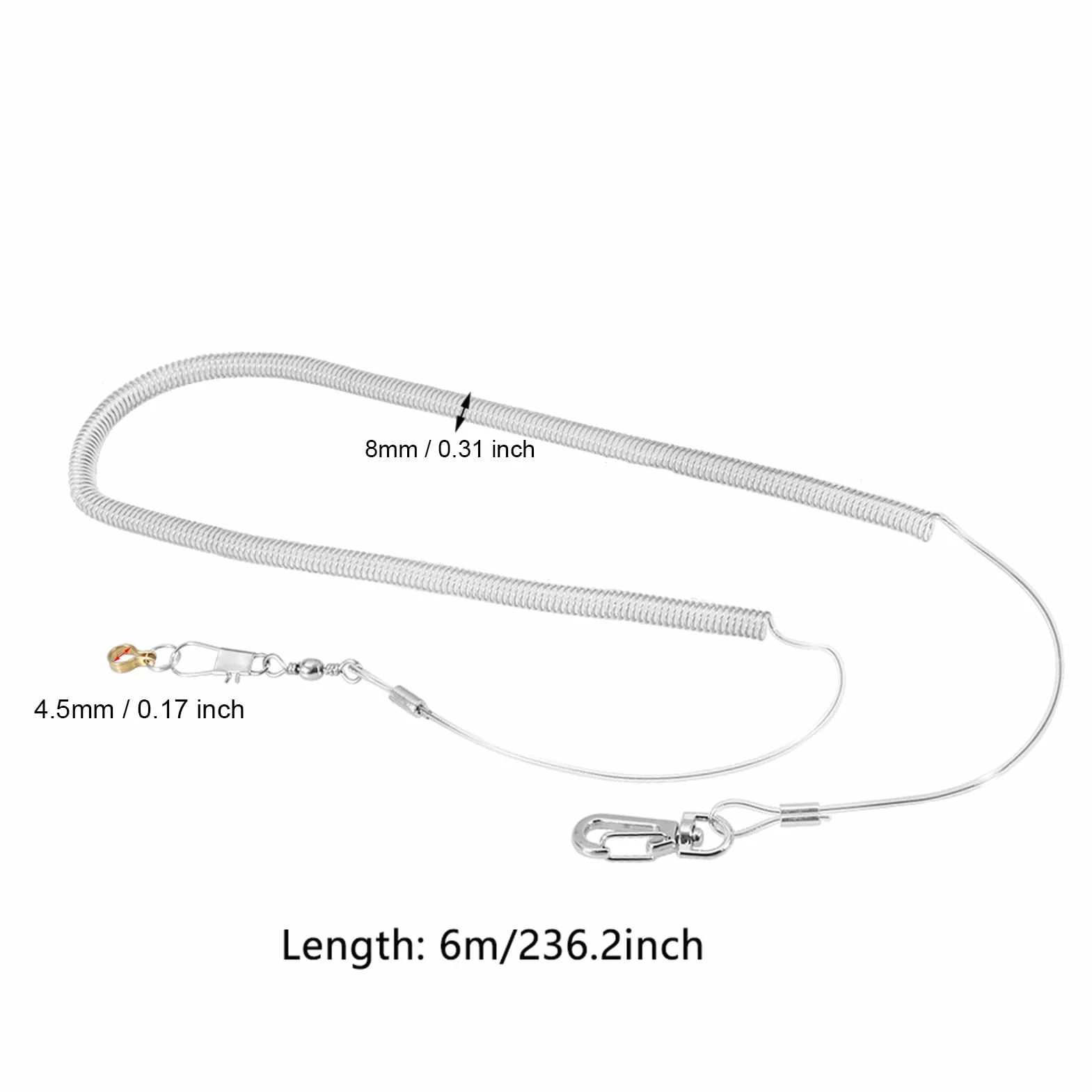AYNEFY Parrot Bird Harness Leash, 6 M Parrot Bird zestaw smycz do treningu nimfów, Araów, szarych papug, papug, ptaków, przypadkowy kolor (8,5 mm + 6 m Flying Rope)