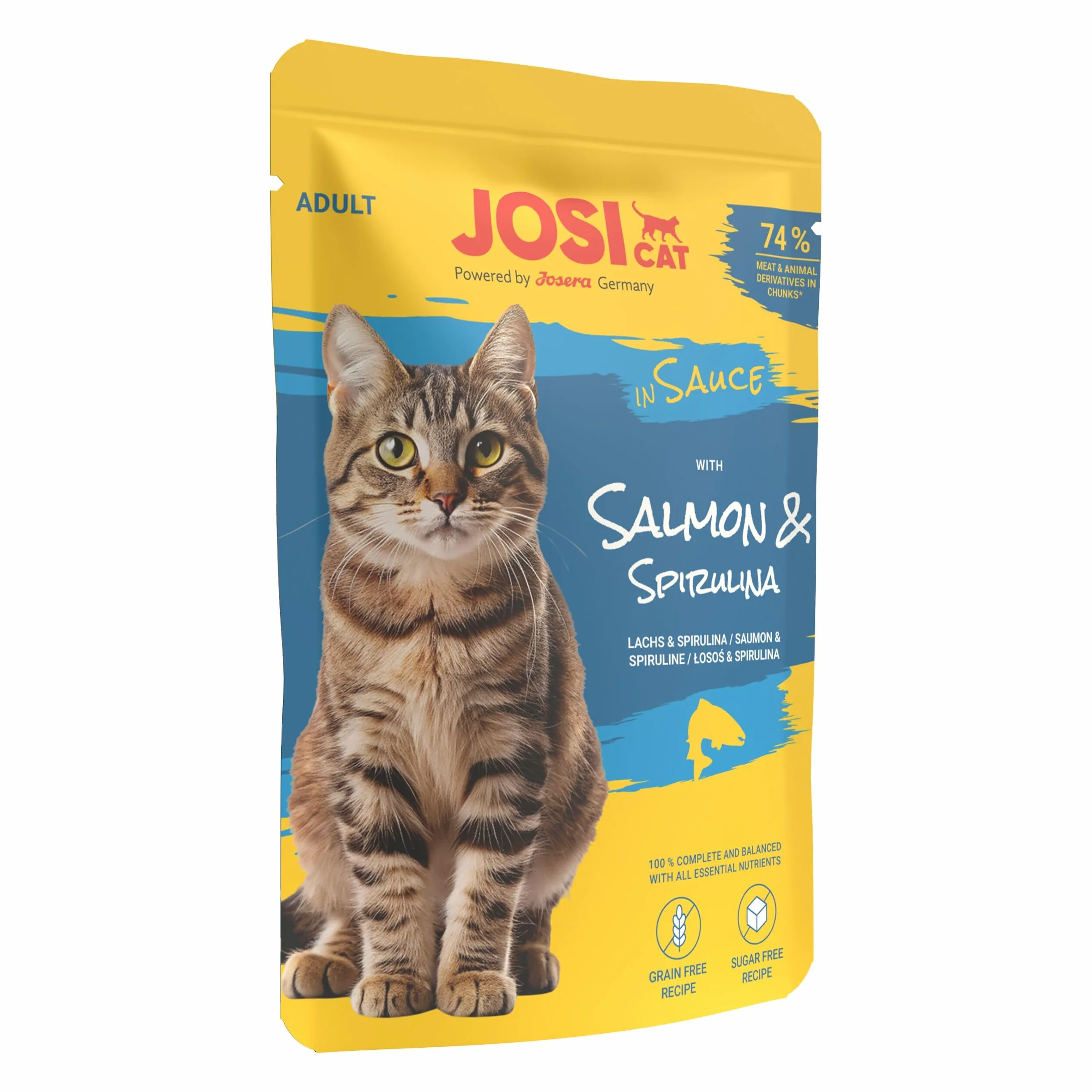 JosiCat Multipack Mixed Selection in Sauce 12 x 85 g Mokra Karma dla Dorosłych Kotów
