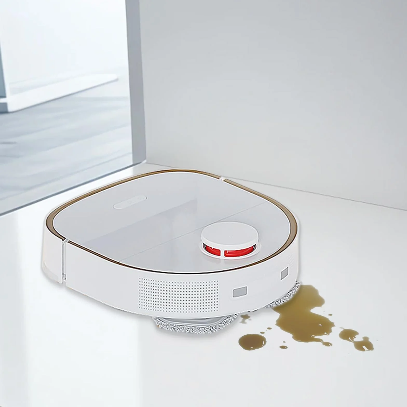 4 sztuki gąbki zamiennej do odkurzacza Xiaomi Dreame W10/ W10 Pro, odkurzacz robot do czyszczenia dla Dreame W10/ W10 Pro, zamienna gąbka do nawilżania, wysoka pojemność wody i brudu, gąbka do
