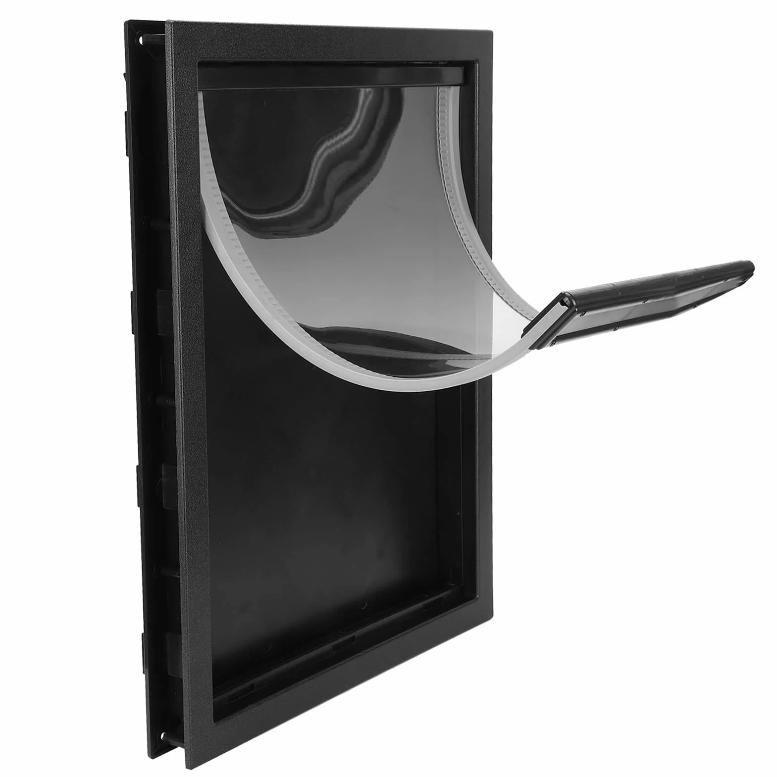 Plastikowe drzwiczki magnetyczne dla psów 50x38cm Czarny