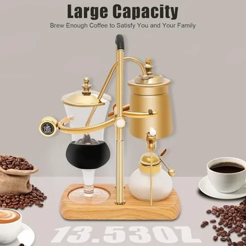 Vintage Balance Syphon ekspres do kawy, próżniowy system parzenia kawy na kemping i do użytku domowego, syfon do specjalnego przygotowywania kawy