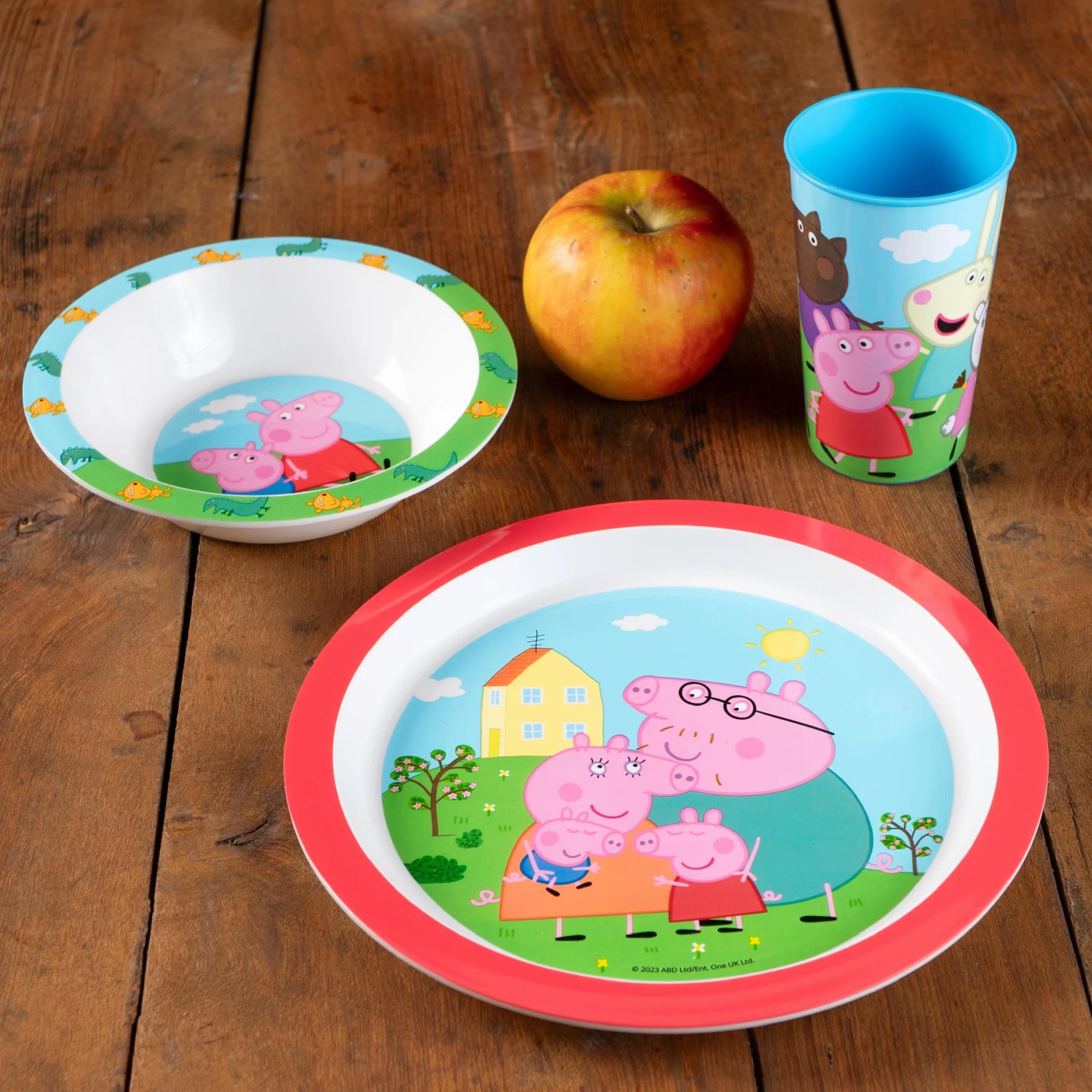 Świnka Peppa 3-częściowy zestaw śniadaniowy