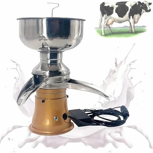 Maszyna do separacji śmietany mlecznej, regulowana prędkość 9800-11000 obr./min i pojemność 50 l/h, do przetwarzania produktów mlecznych