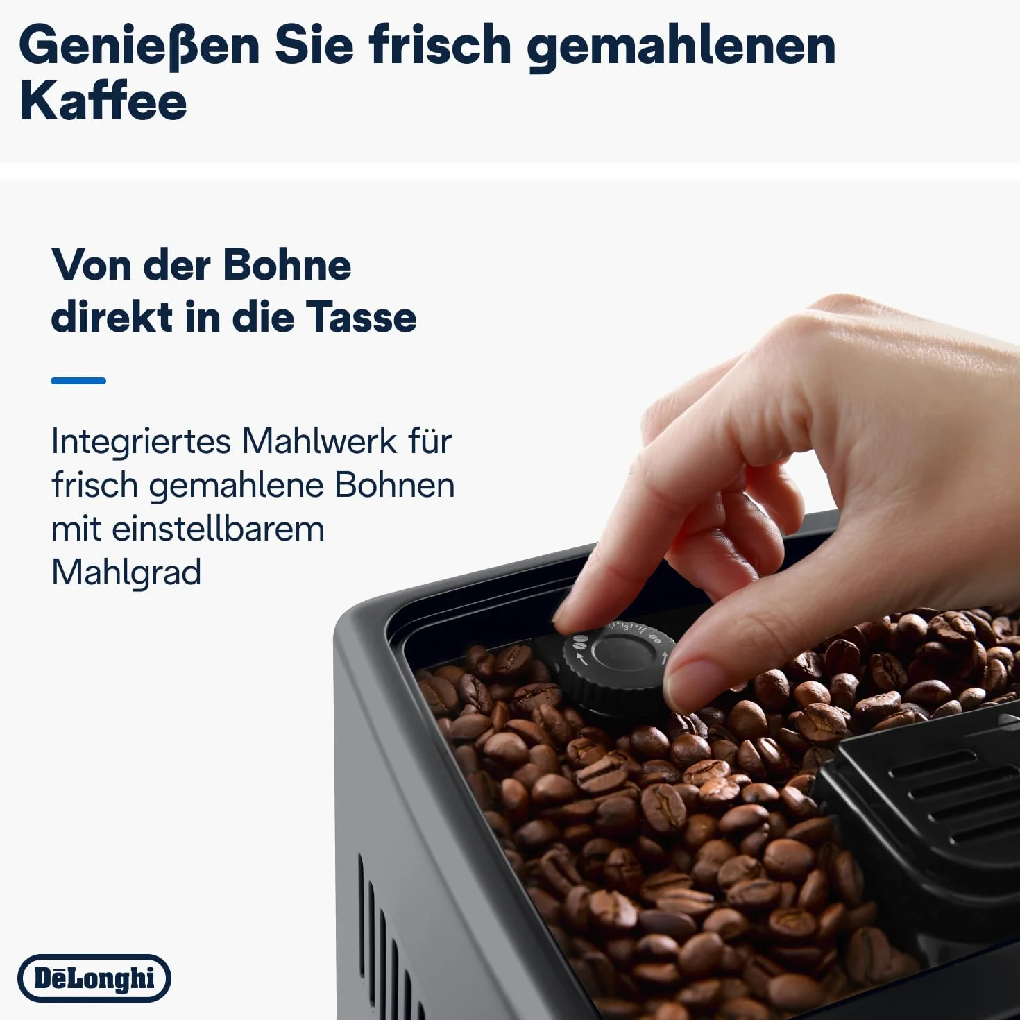 De'Longhi Dinamica Plus ECAM380.95.TB automatyczny ekspres do kawy z systemem mlecznym LatteCrema One-Touch Cappuccino z 24 przepisami, kolorowy wyświetlacz TFT o przekątnej 3,5 cala, 1450 W,