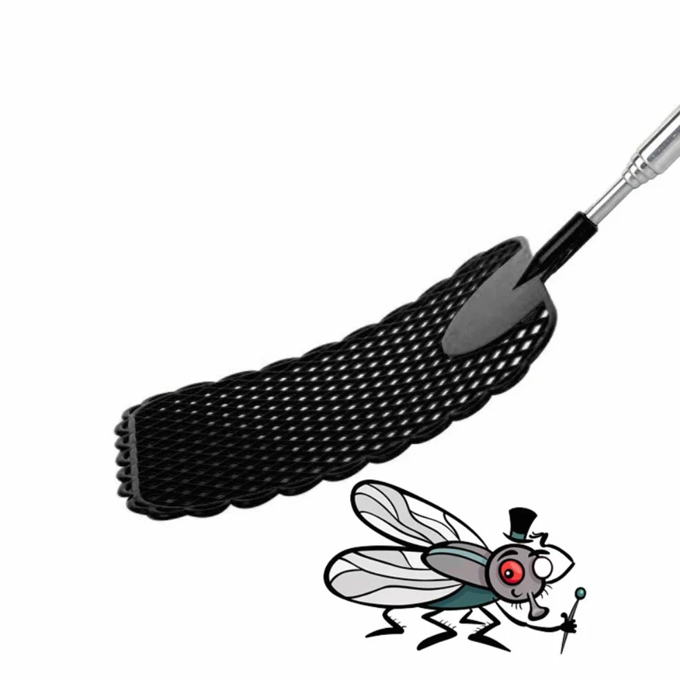 Fly Swatters łapka na muchy Bug łapka 4 sztuki z tworzywa sztucznego teleskopowa łapka na komary do much, komarów i owadów