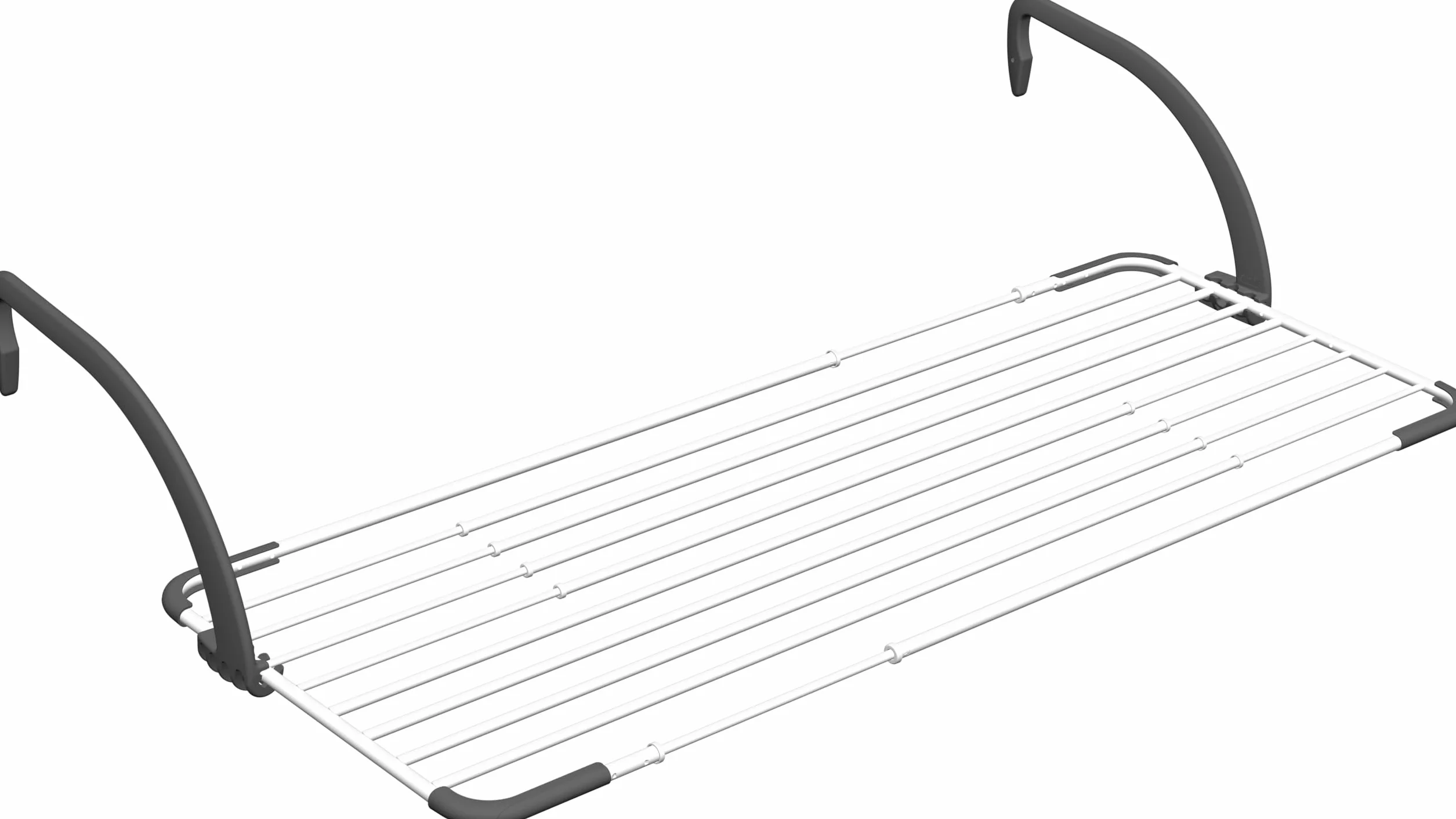 Vileda Brezza Extend wysuwany wieszak na pranie, ze stali i żywicy, balkon, 20 m, 188 x 55 x 30 cm