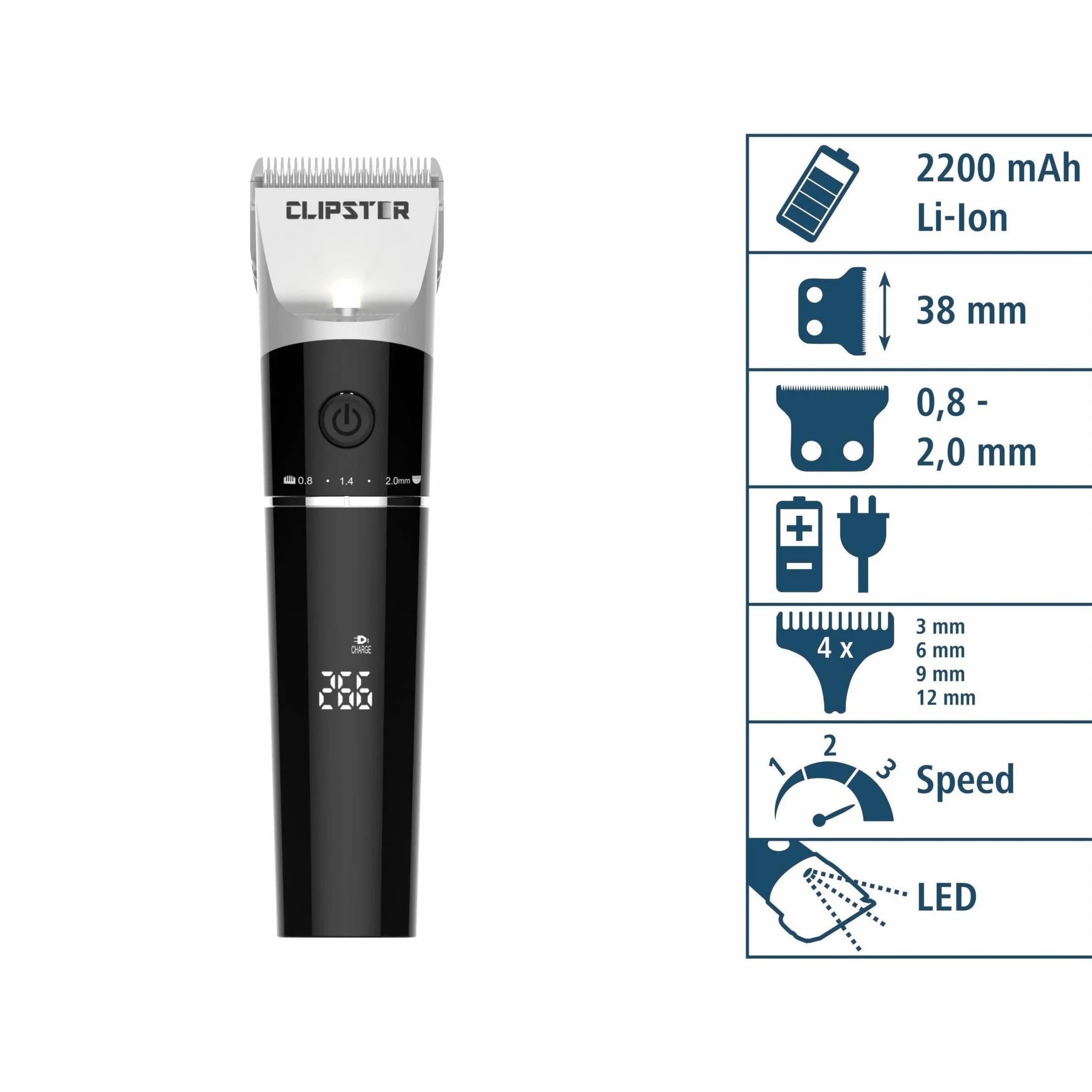 Kerbl Clipster DeloX akcesoria cyfrowe czarne