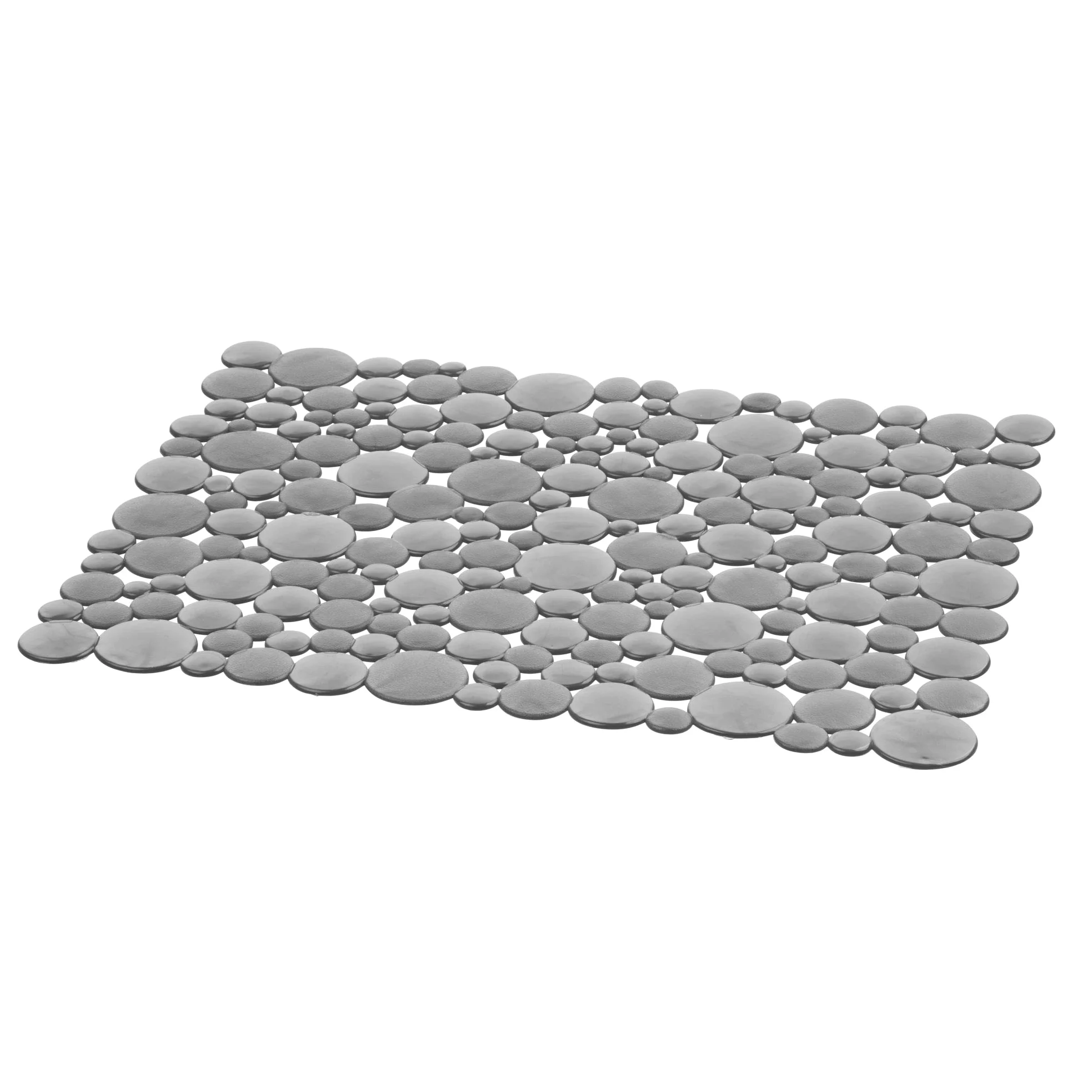 iDesign Wkładka do zlewozmywaka, duża mata do zlewu z tworzywa sztucznego, ochronna mata do zlewozmywaków ceramicznych i ze stali nierdzewnej, szara