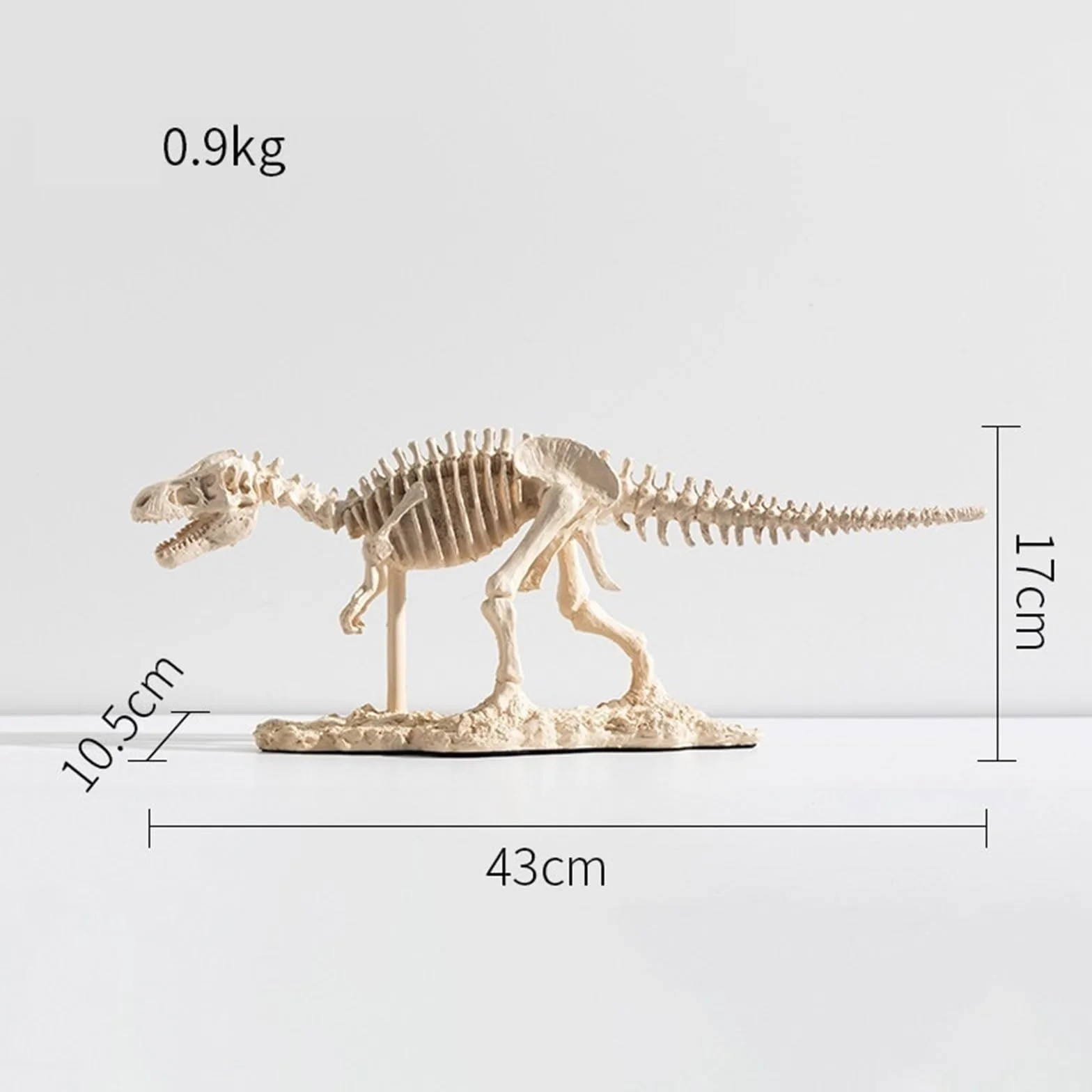 Dekoracje Stołu Realistyczna rzeźba szkieletu Tyrannosaurus Rex żywica dinozaur skamielina wystrój edukacyjna figurka kolekcjonerska Statua Sztuki