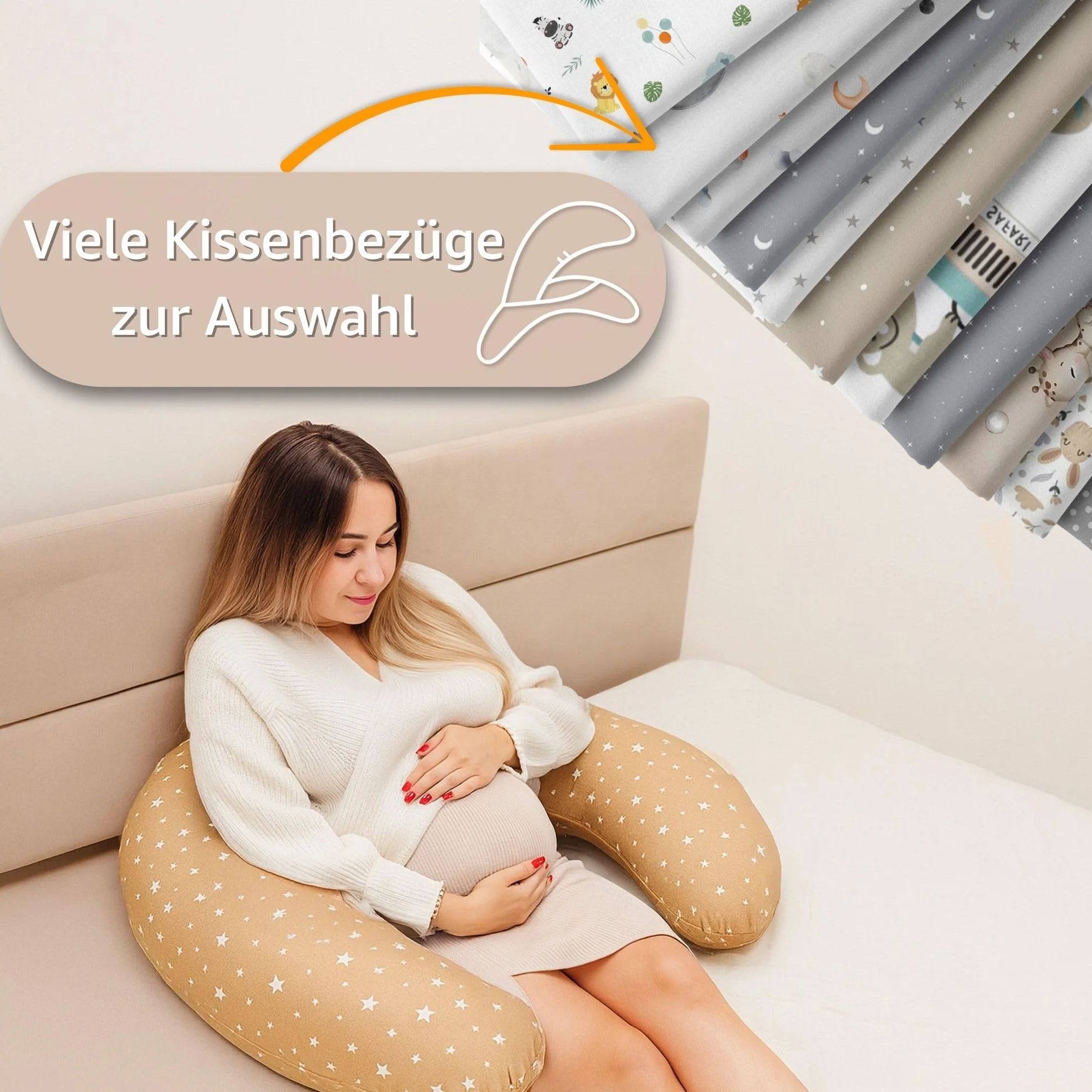Poduszka do karmienia xxl poduszka do spania na boku bawełna - Poduszka ciążowa Poduszka do karmienia poduszka do przechowywania dorosłych 165x70 cm sowy