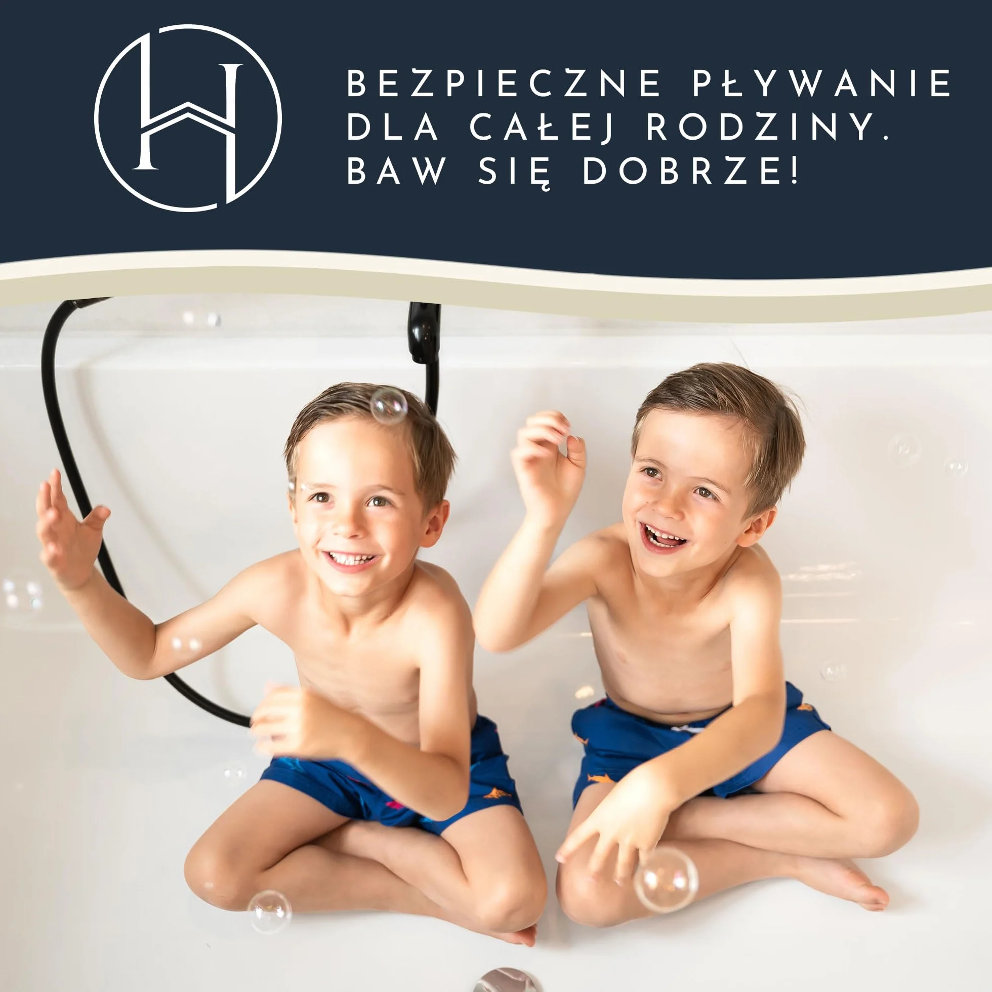 Homerella Mata do wanny dla dzieci, 100 x 40 cm, antybakteryjna, bardzo wygodna, w zestawie z zawieszeniem, antypoślizgowa mata prysznicowa dla dzieci i niemowląt. (Syrene)