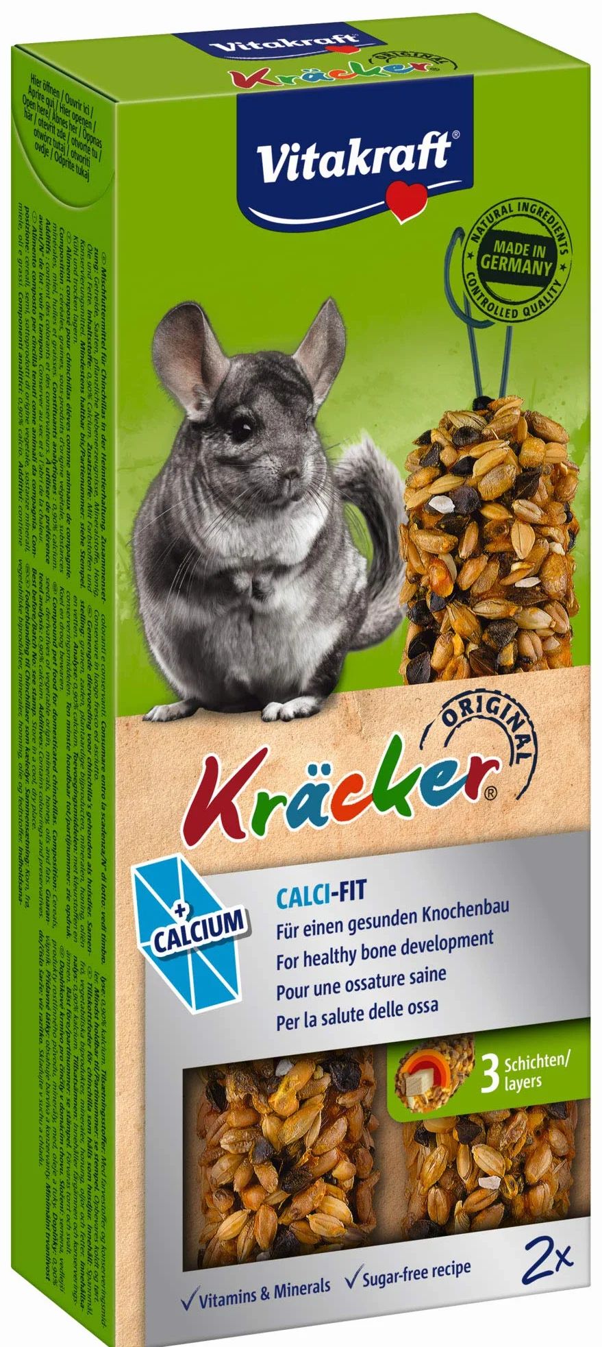 Vitakraft Baton Chinchilla Calcia 2 Buc