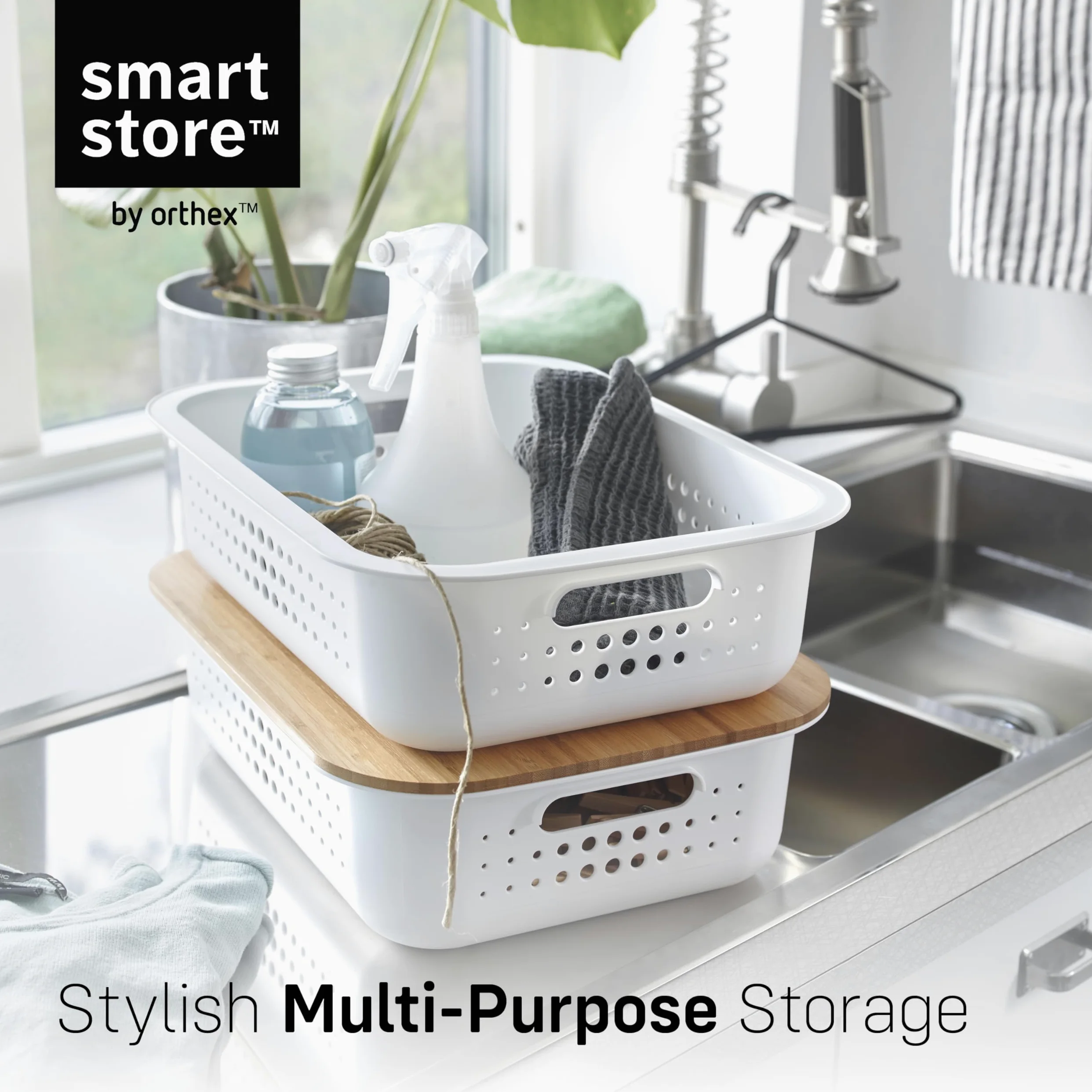 SmartStore Recycled 20 Tworzyw Sztucznych Przechowywanie Kosz, Biały