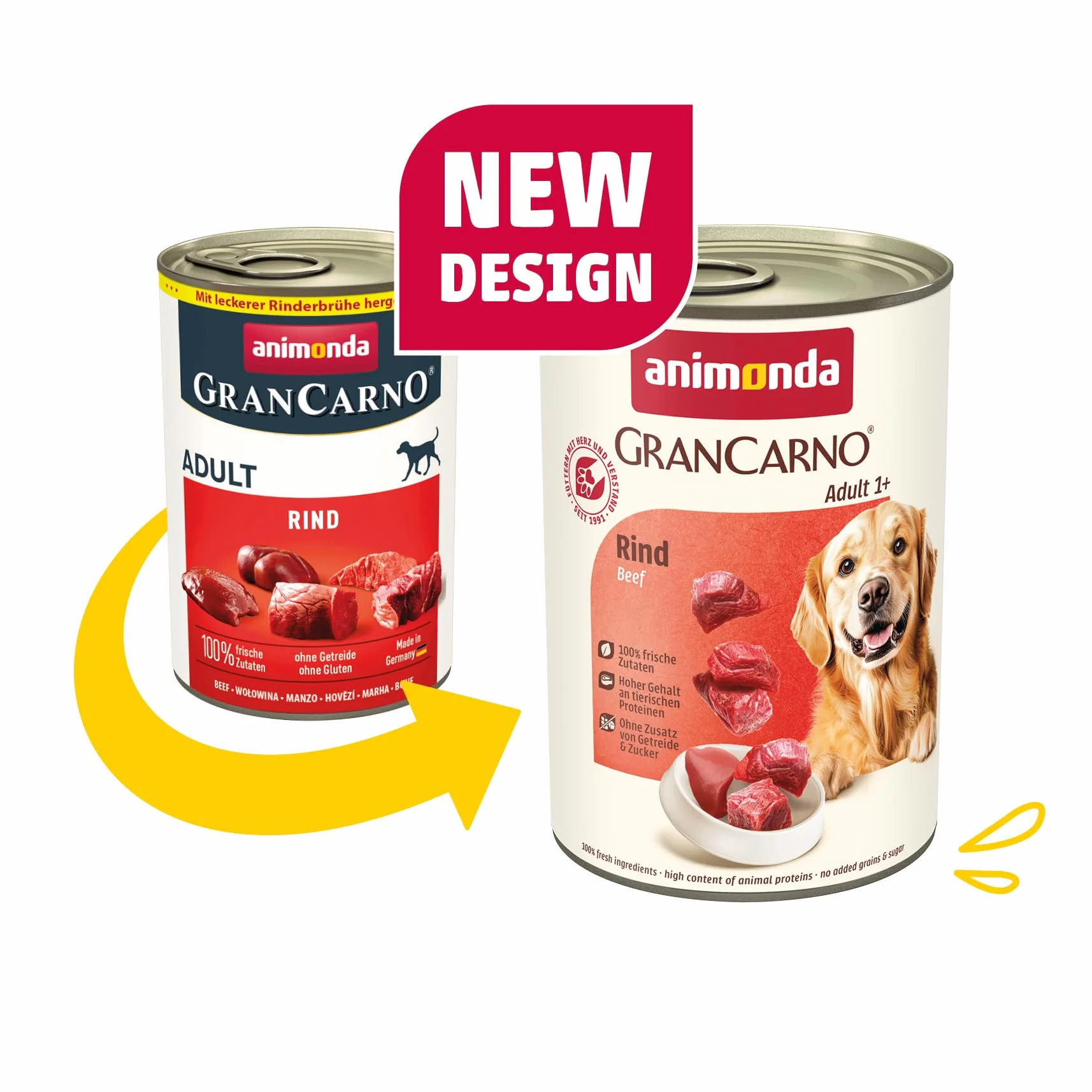 Animonda Vom Feinsten Grancarno Adult Karma dla Psów, Wołowina, 6 x 400 g