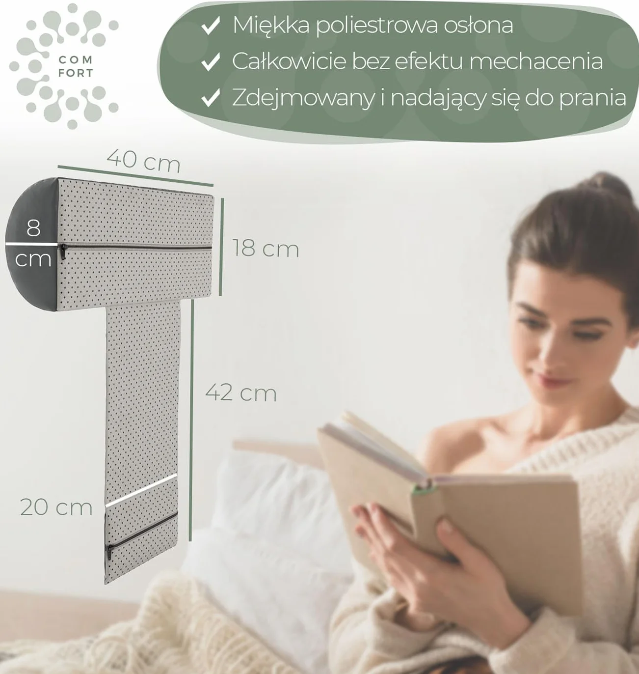 Poduszka pod kark do fotela z przeciwwagą (100% pianka memory), poduszka pod kark, kanapa wisząca, podparcie pod głowę, poduszka pod głowę, poduszka pod kark
