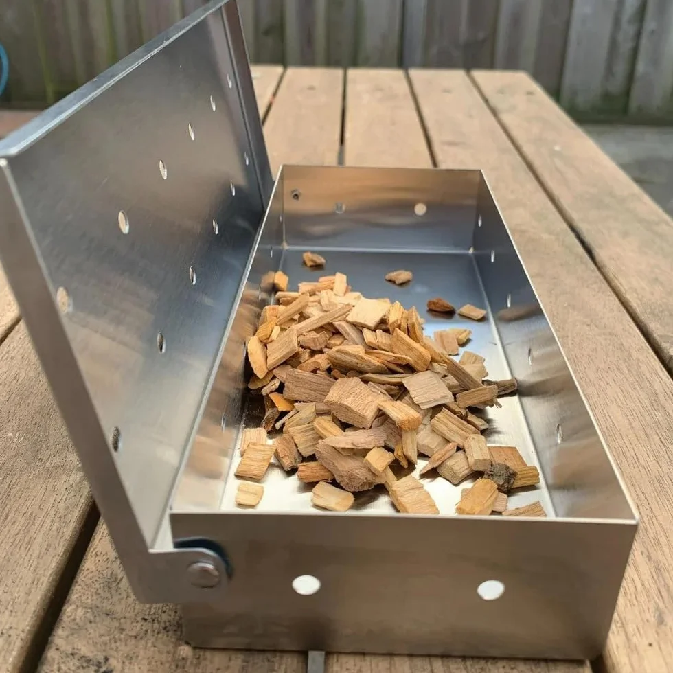 Pojemnik do wędzenia - idealny do akcesoriów do grilla Weber i do kontrolowanego rozprowadzania dymu, w różnych smakach, do Asado i Kamado