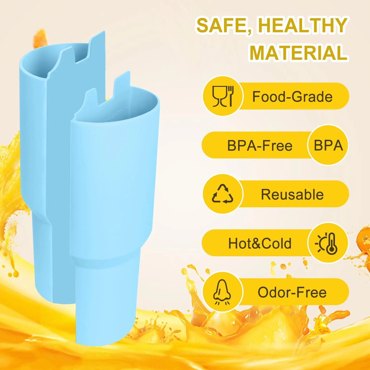 Silikonowy Separator 2 w 1 do Kubka Termicznego Stanley 1200 ml, Podwójna Ścianka Oddzielająca Kubków Kawy 40 oz, Bez BPA, Wielokrotnego Użytku, Łatwy do Czyszczenia, Rozdzielacz Tumbler