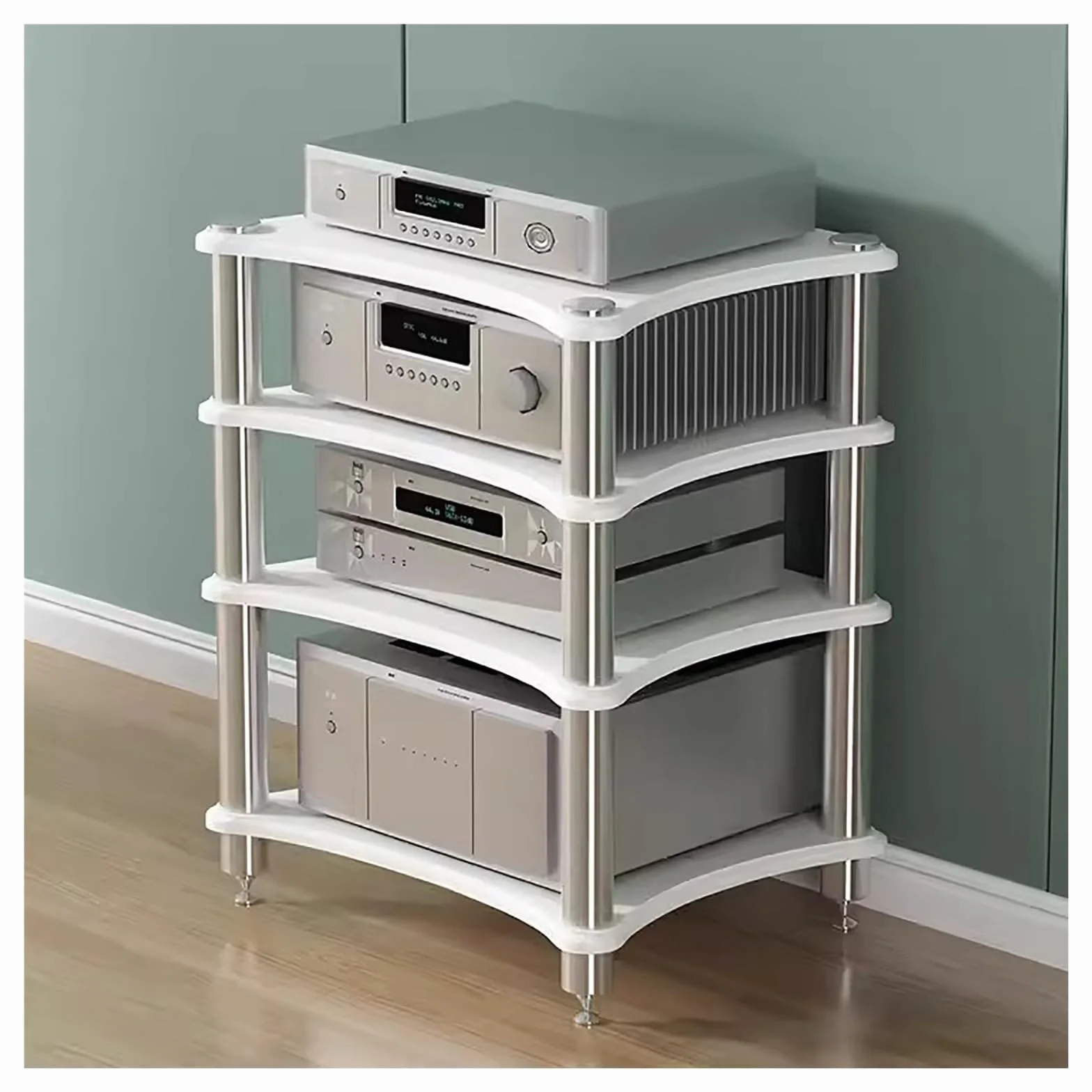stojak hifi szafki hifi stojaki i stojaki na komponenty audio/wideo szafka stereo stojaki stojące na podłodze otwarte półki audio-wideo wzmacniacz stojak multimedialny konsola do gier wideo