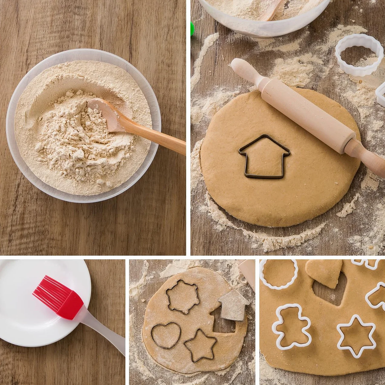LIHAO 20 x zestaw do gotowania dla dzieci, słodki zestaw do pieczenia, zestaw zabawek kuchennych, akcesoria fartuch z czapką kucharską, rękawiczkami do garnków, foremka do wycinania foremek do