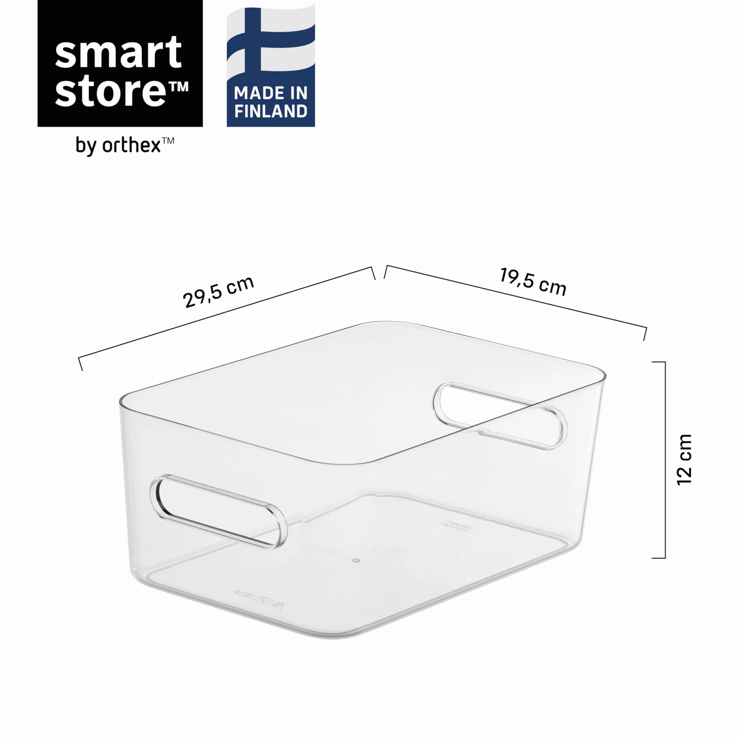 SmartStore Kompaktowe pudełko do przechowywania M | Średni rozmiar | Przezroczysty | Wysokiej jakości plastik