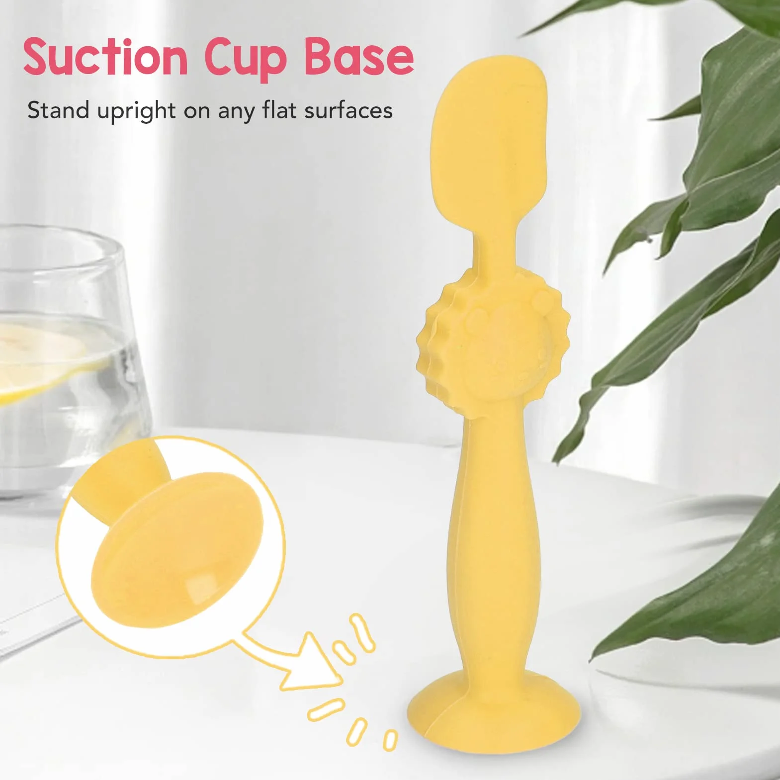 Baby Butt Cream Applicator, Mini dla dziecka Butt Cream Silikon Diaper Rash Cream Brush Butt Spatula Butt Spatula Baby Niezbędniki dla chłopców i dziewcząt (Żółty)