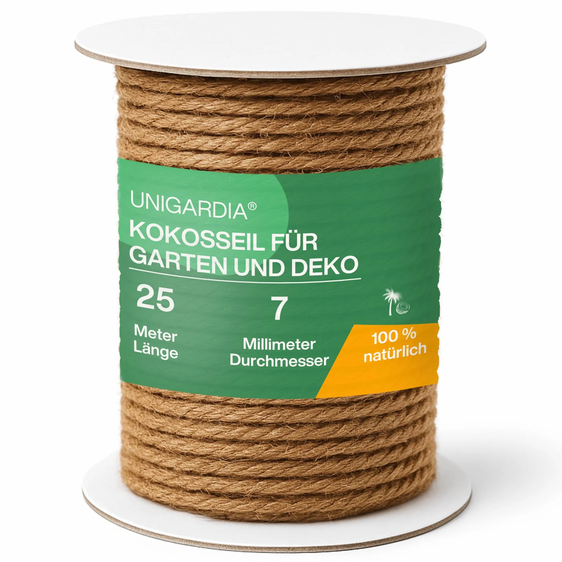 UNIGARDIA Lina kokosowa lina ogrodowa do roślin 7 mm (25 m)