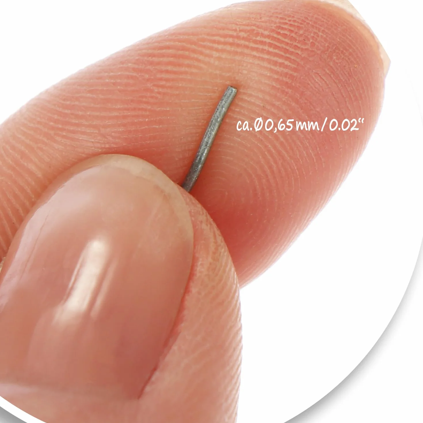 COM-FOUR® 3x Zestaw drutu do oplatania kwiatów, drut wiazkowy ocynkowany, nawiniety na drewniany patyczek, grubosc 0,65 mm, 300 g (w kolorze srebrnym)