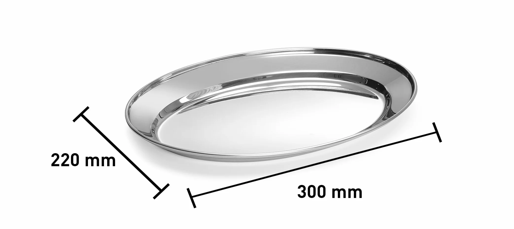 HENDI Półmisek do mięs i wędlin – owalny - 300x220mm