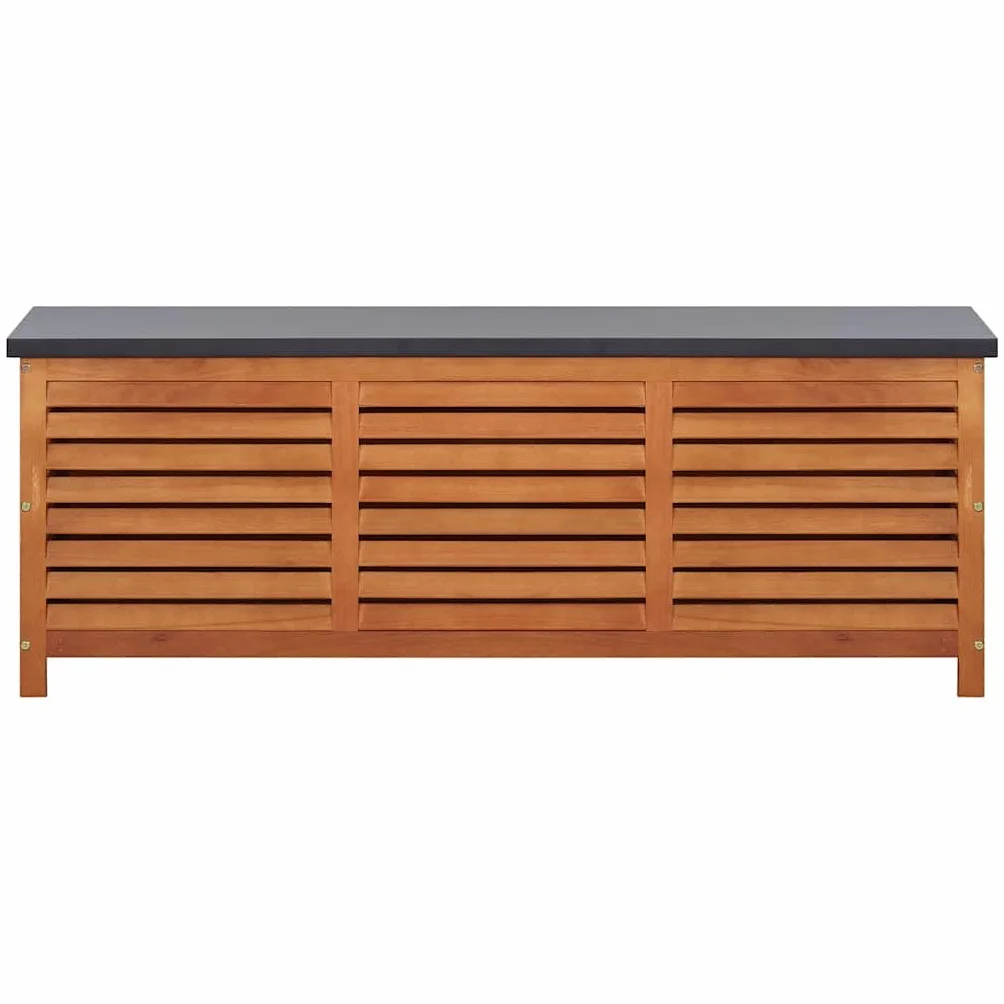 vidaXL Skrzynia ogrodowa, 150 x 50 x 55 cm, lite drewno eukaliptusowe
