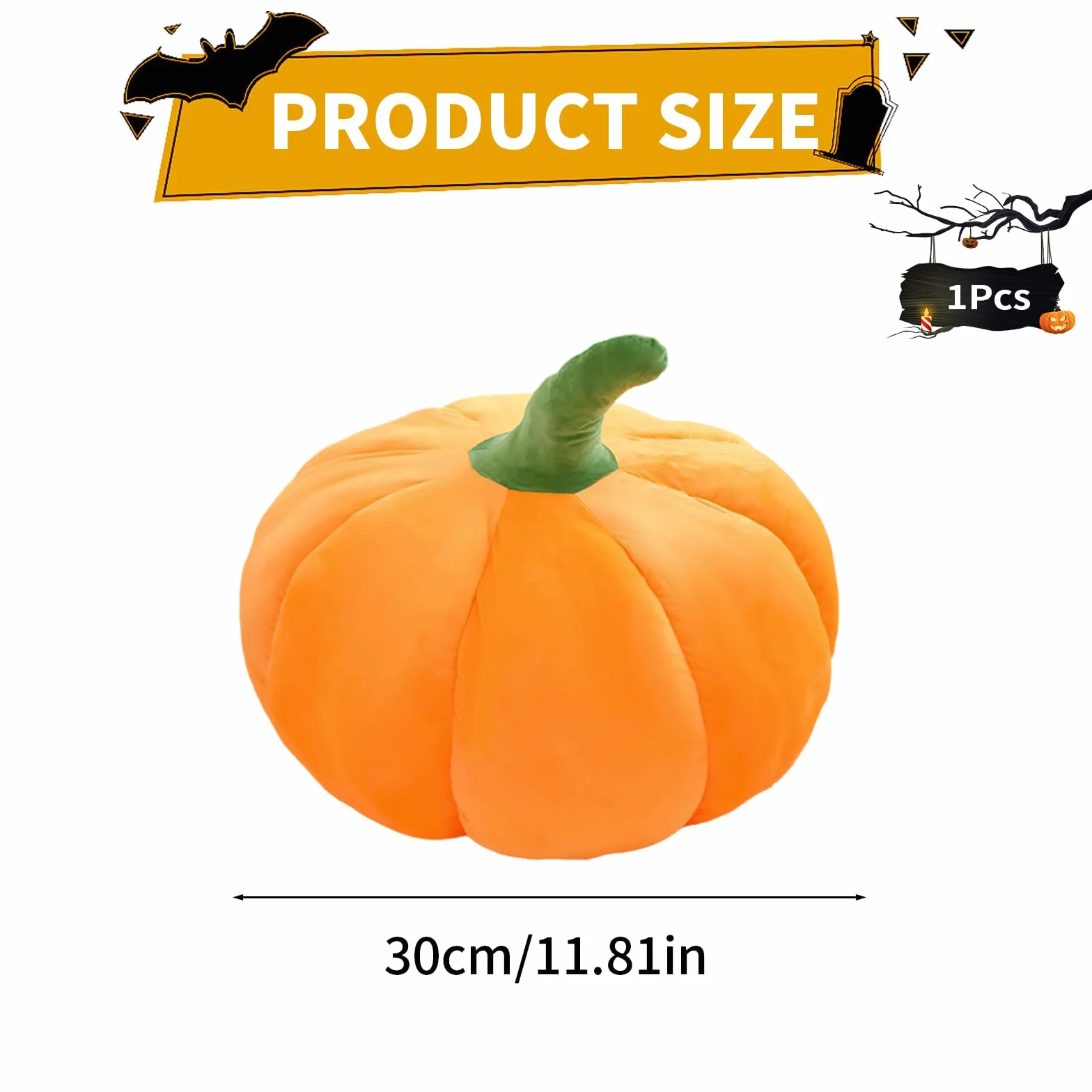 dynia poduszka, dynia poduszka dekoracyjna, 3D pluszowa dynia poduszka do rzucania, dynia poduszka z pluszu na Halloween, dekoracja domu na Święto Zbiorów, Boże Narodzenie, sypialnia