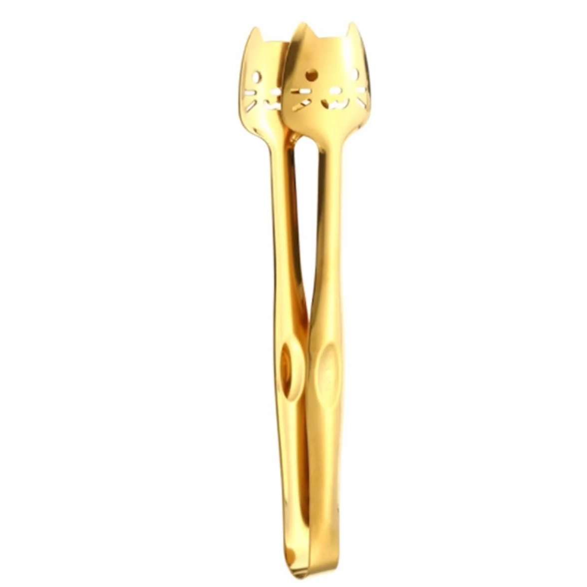 Szczypce Kuchenne Gotowania Szczypce Do Grilla Ze Stali Nierdzewnej Do Mocowania Żywności. Samoobsługowy, Antypoślizgowy Uchwyt Szczypce Do Grillowania(Gold)