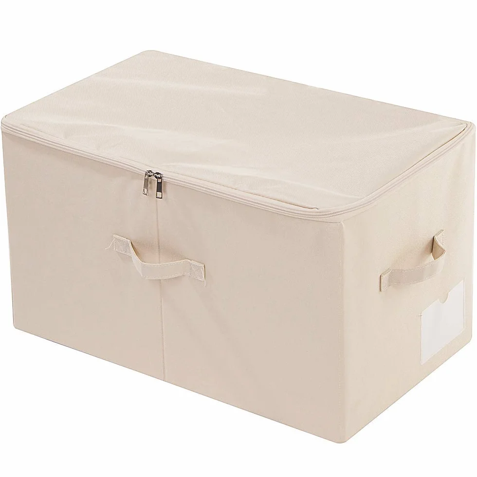 22 "(L) X13" (W) X12,6 "(H), duży schowek na szafę z pokrywką, składana szafa na ubrania, beżowe