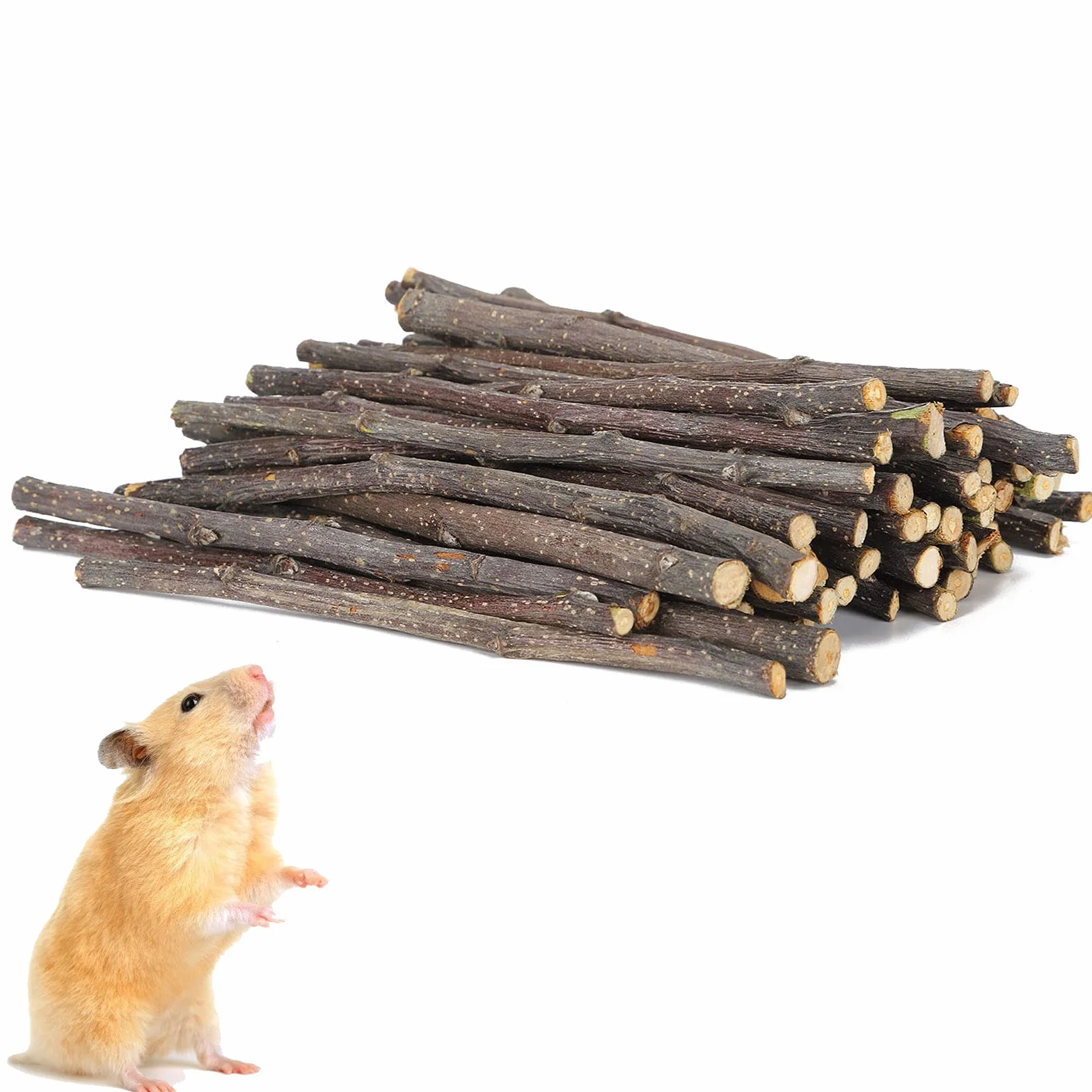 Acouto Applesticks Małe Zwierzęta Zabawki z Drewna Trzonowego, Pet żucie Applewood Do żucia Zęby Szlifowanie Ochrony Molowej dla Gryzoni
