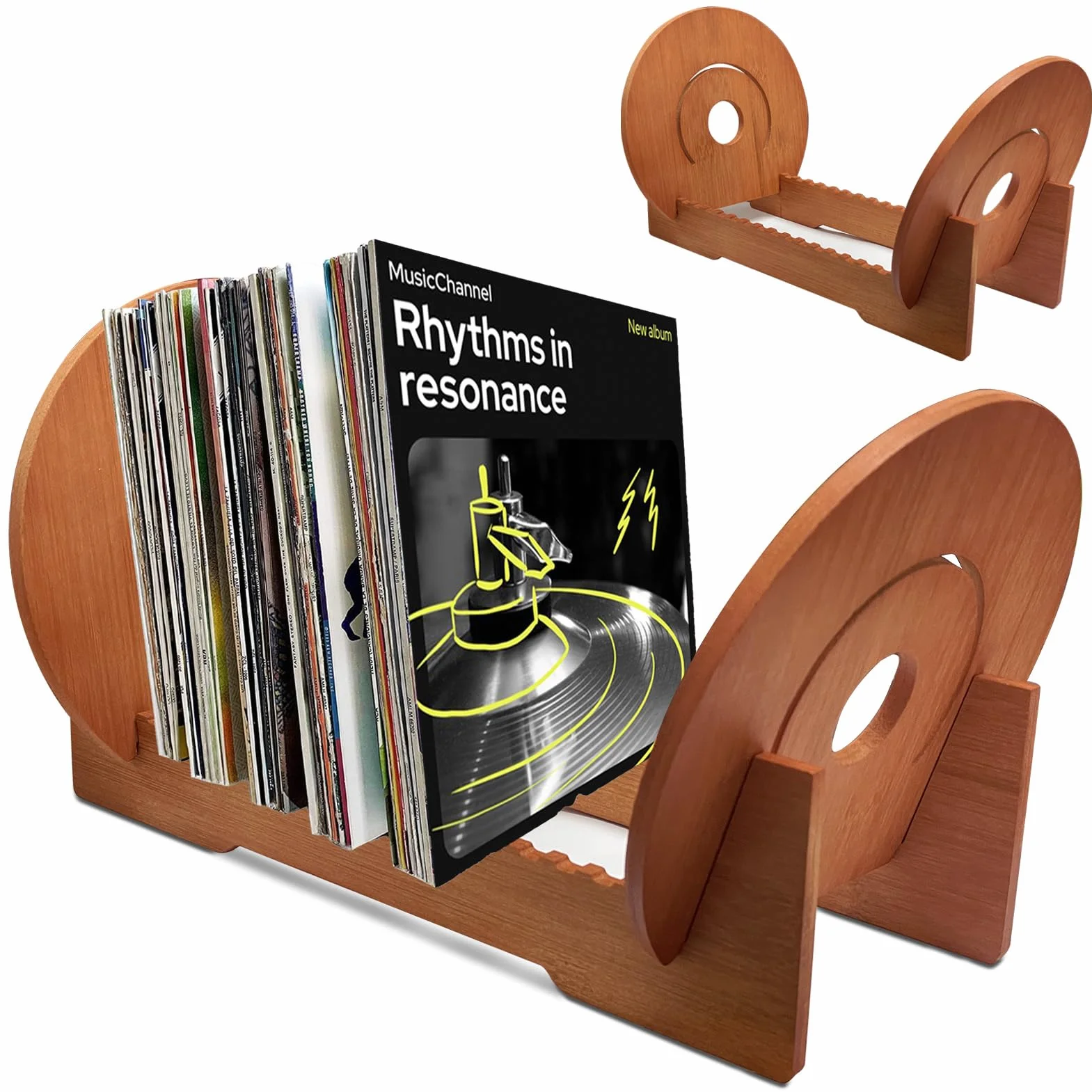 Stojak na płyty gramofonowe, stojak na płyty winylowe, stojak na płyty CD, płyty CD i płyty winylowe, dekoracja