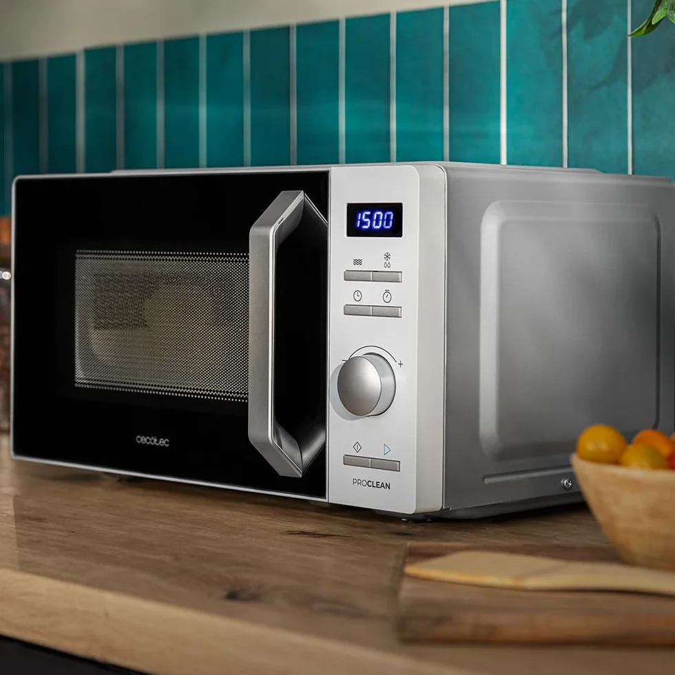 Cyfrowa kuchenka mikrofalowa z falownikiem 19L Proclean 5010 Inwerter White. 700 W, 5 poziomów mocy, niskie zużycie energii, wyświetlacz LED, talerz obrotowy 245 mm, timer, 8 trybów