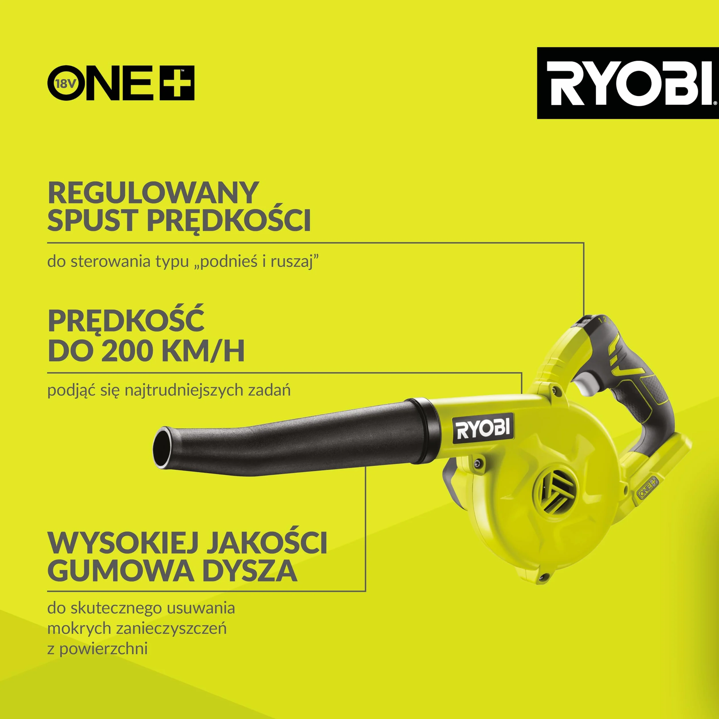 Ryobi Kompaktowa Dmuchawa 18V R18TB-0