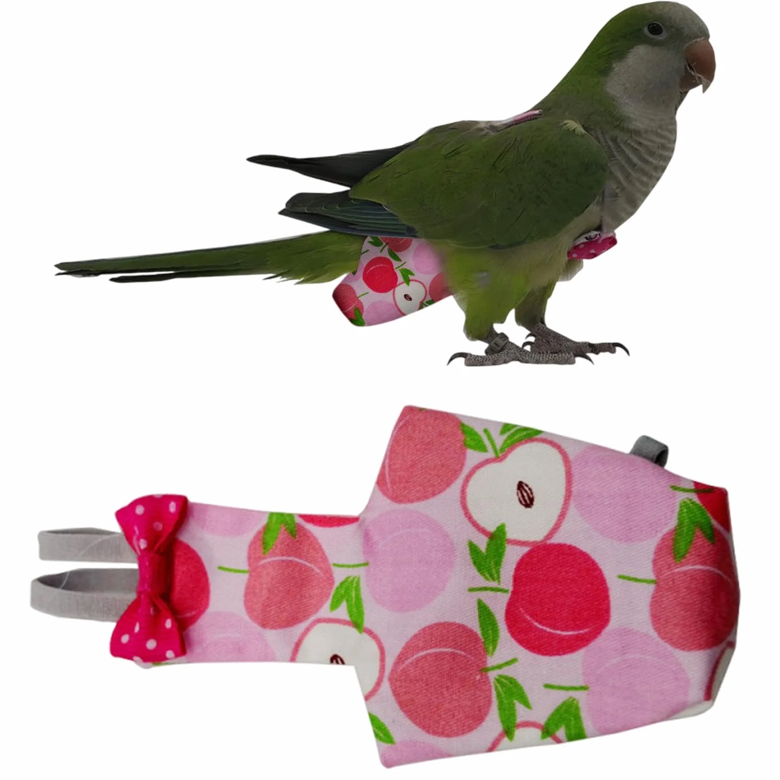 Parrot Bird Diapers, Adjustable Bird Nappy, 5.31x2.76in Lightweight Reusable Pigeon Pants