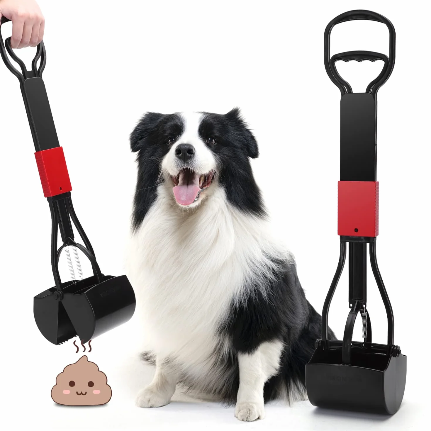 Nobleza Dog Poop Scooper, 66cm Long Składana łopatka do psich odchodów do ogrodu na zewnątrz/wewnątrz, psy, odchody zwierząt