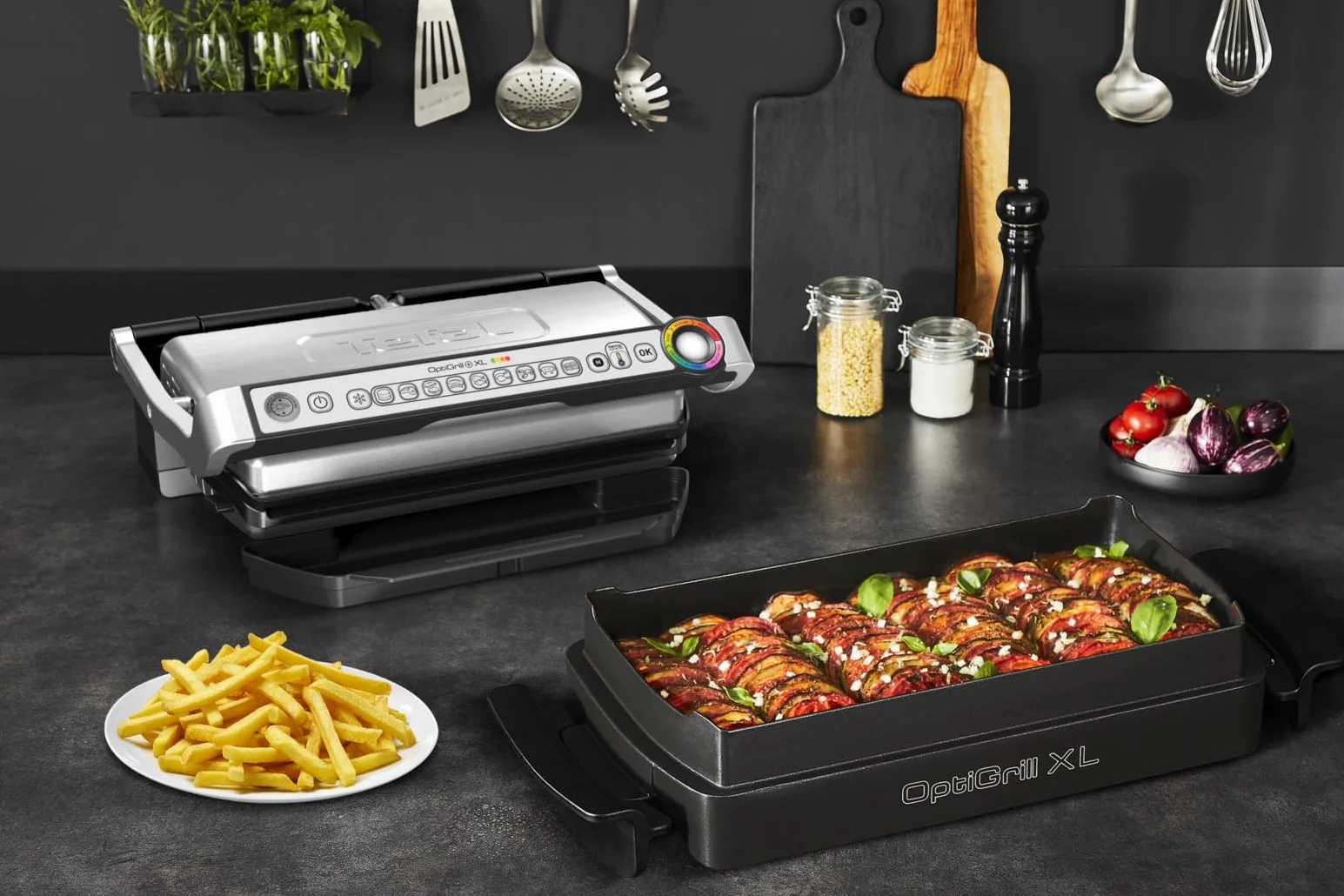 Tefal Optigrill Xl Naczynie do Pieczenia, Czarny, 40 x 20 cm