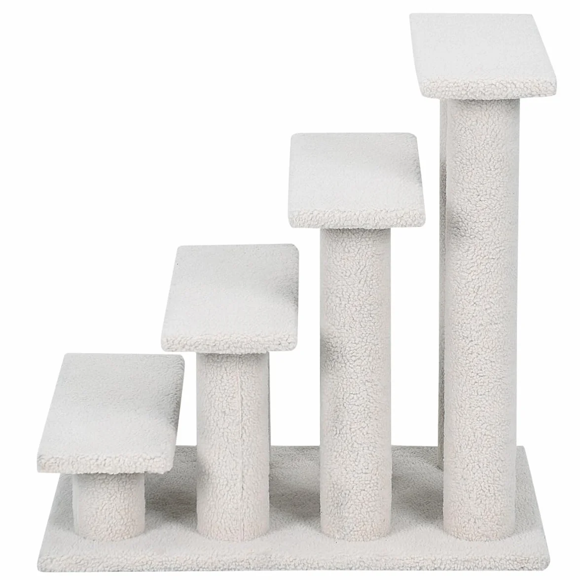 COSTWAY Schody dla zwierząt, dla kota, drzewo do wspinaczki, dla kota, do 25 kg, małe schodki dla zwierząt domowych, 4 platformy widokowe, 61 x 41 x 60 cm, płyta wiórowa