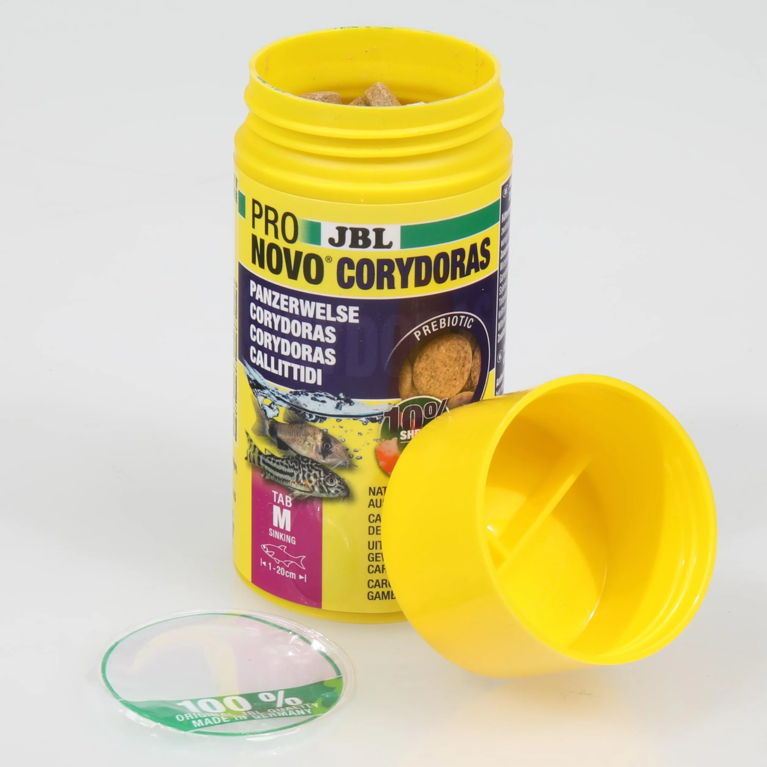 JBL PRONOVO CORYDORAS TAB Główna karma dla pancernych światów 1-20 cm, tabletki, rozmiar M, 100 ml