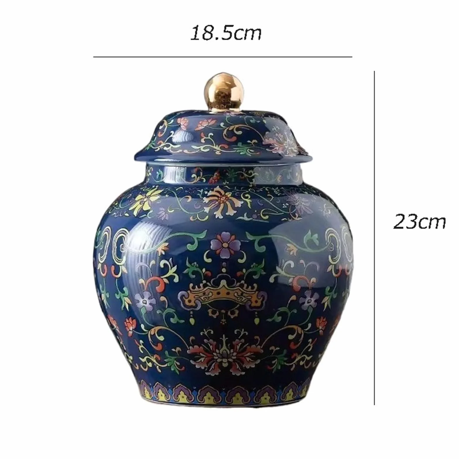 Pojemnik na herbatę luksusowy klasyczny emaliowany pojemnik na herbatę ceramiczny duża czarna herbata zielona herbata zgrzewarka słoik do przechowywania herbaty (żółty)