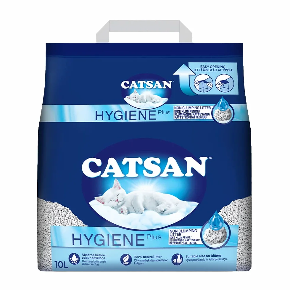 Catsan Higieniczna żwirek dla kota 10 litrów biały