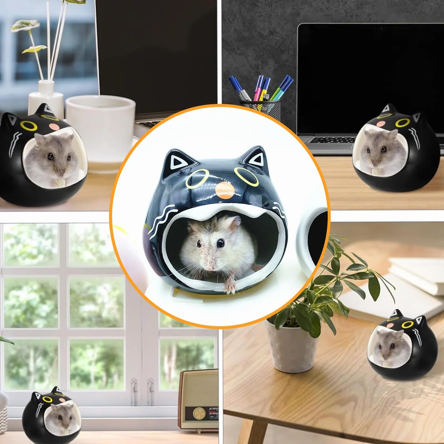 Ceramiczne gniazdo dla zwierząt domowych domek dla młodych ptaków myszy szynszyli małe