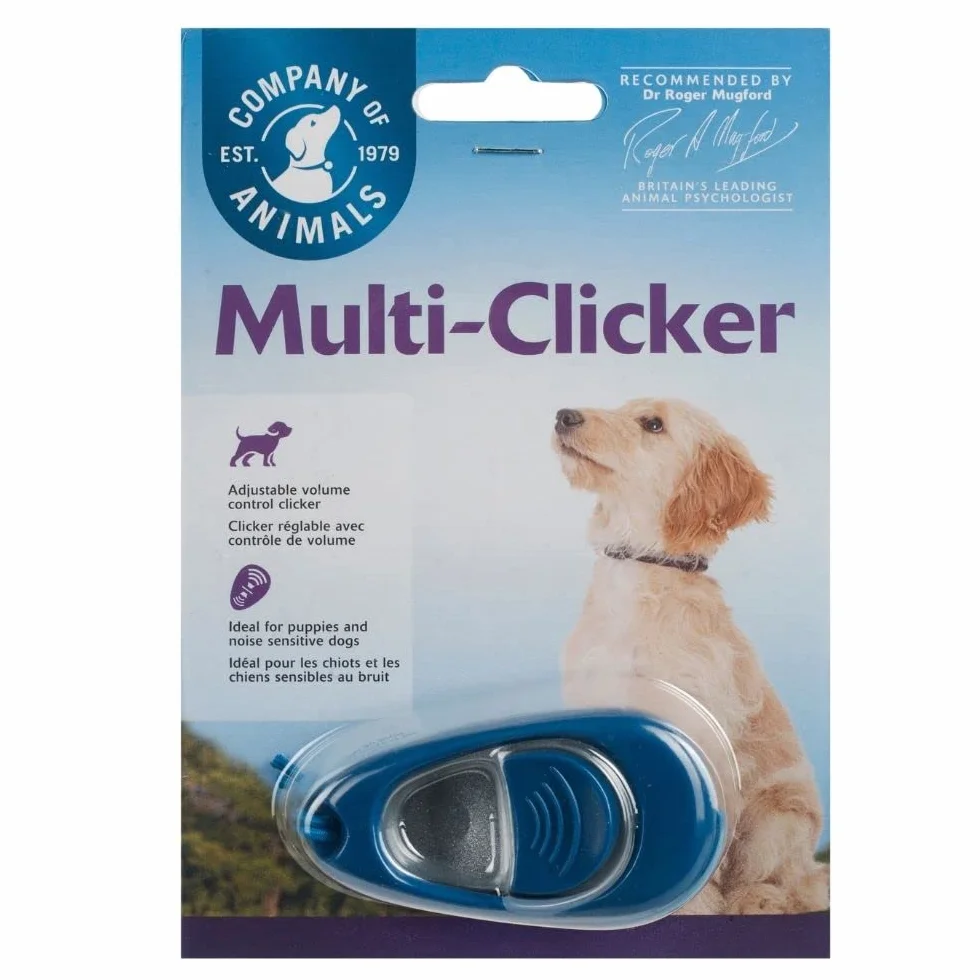COMPANY OF ANIMALS Multi-Clicker akcesoria dla psów regulator głośności 3 stopnie regulowany pasek na rękę