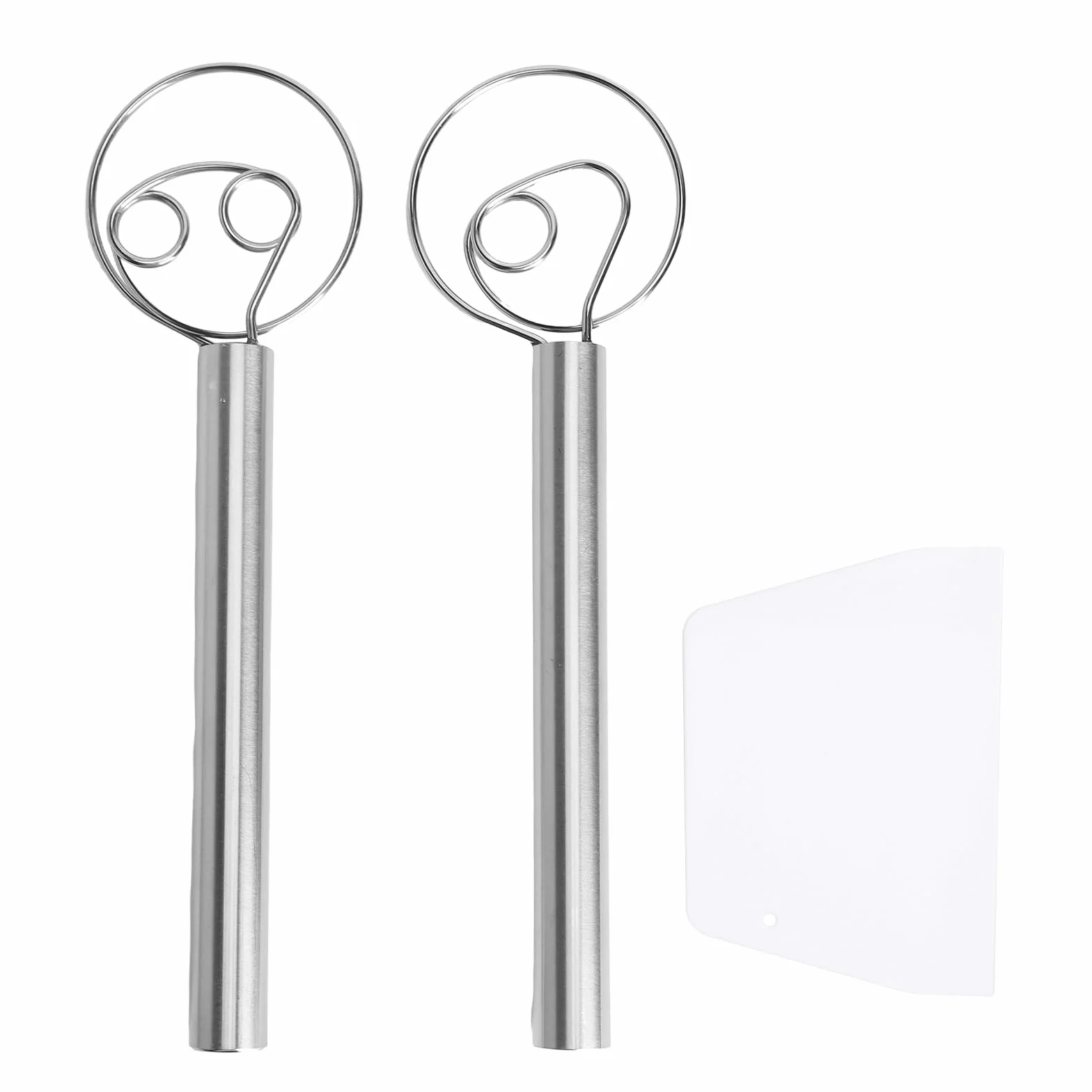 Duńska trzepaczka do ciasta, duńska trzepaczka do ciasta, duńska trzepaczka do ciasta, duńska trzepaczka do ciasta, stal nierdzewna, 9 cm, bezszwowa, ze skrobakiem do ciasta, mieszadło do