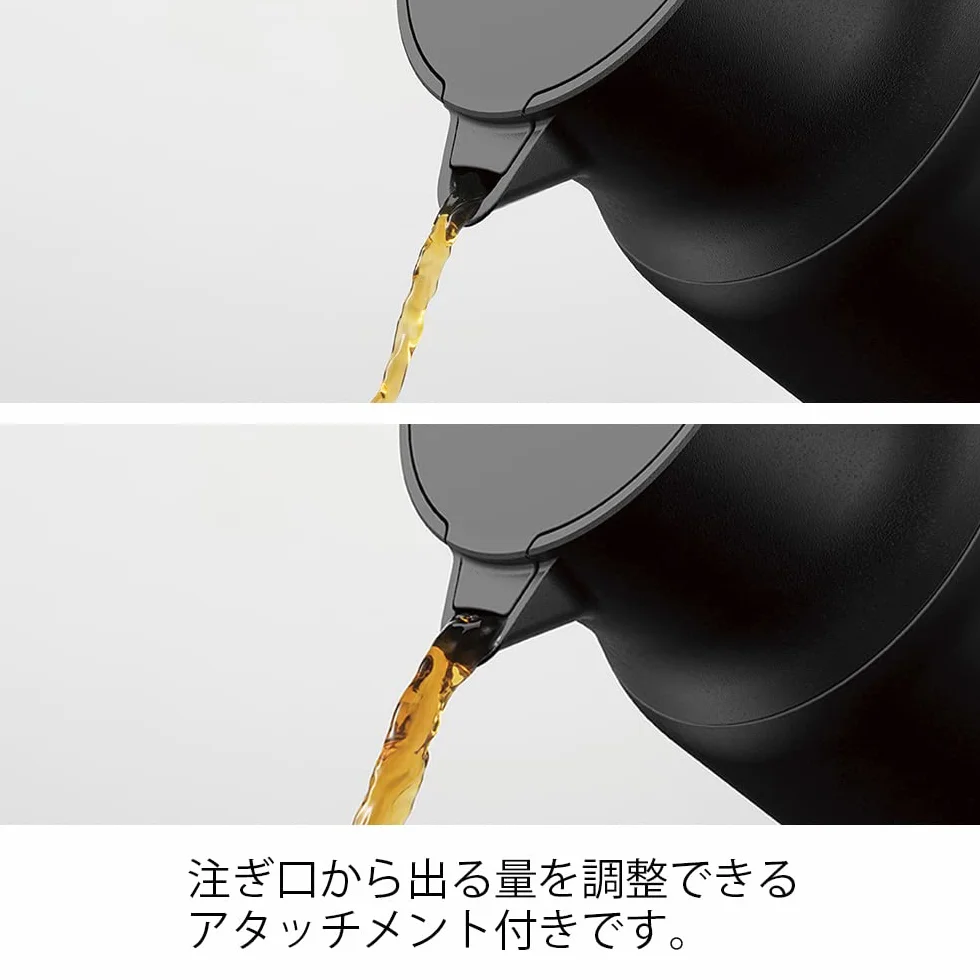 Hario V60 Insulated Metal Server Plus, 600 ml, czarny