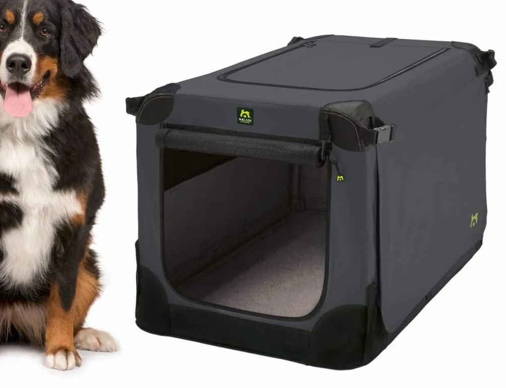 Maelson Soft Kennel składana skrzynia dla psa antracytowa L 92 x 64 x 64 cm