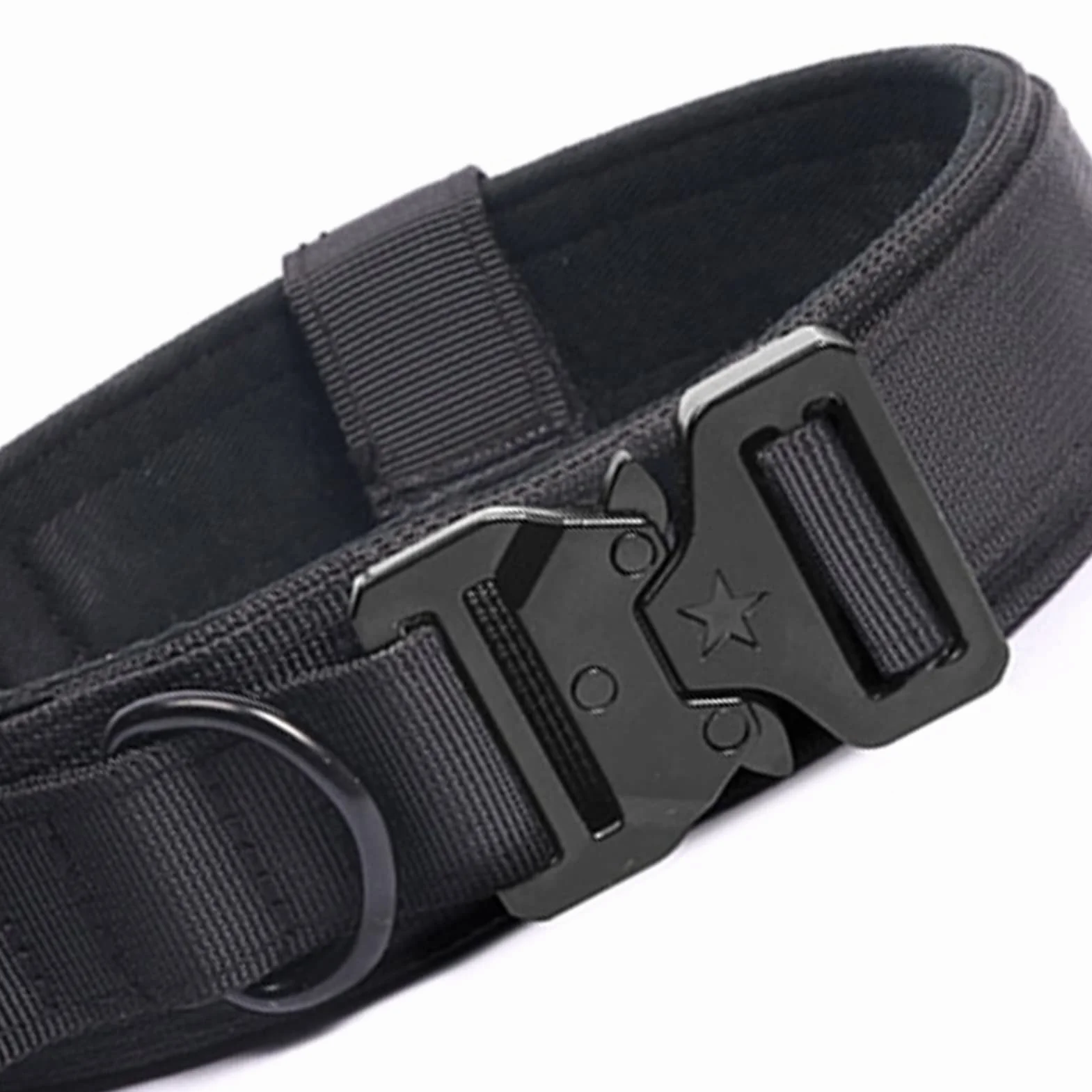Obroża zewnętrzna nylonowa dla psa średniego i dużego M 36-48 cm do biegania i wędrówek